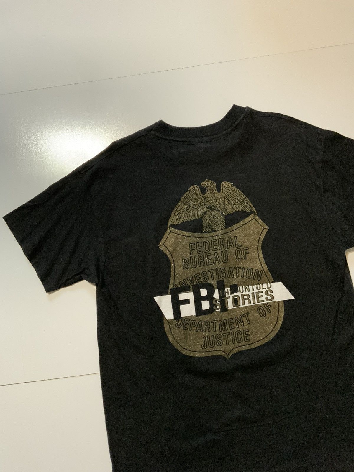 Vintage 90s FBI Untold Stories TV Motion Single Stitch T-Shirt Size US L / EU 52-54 / 3 - 6 Thumbnail