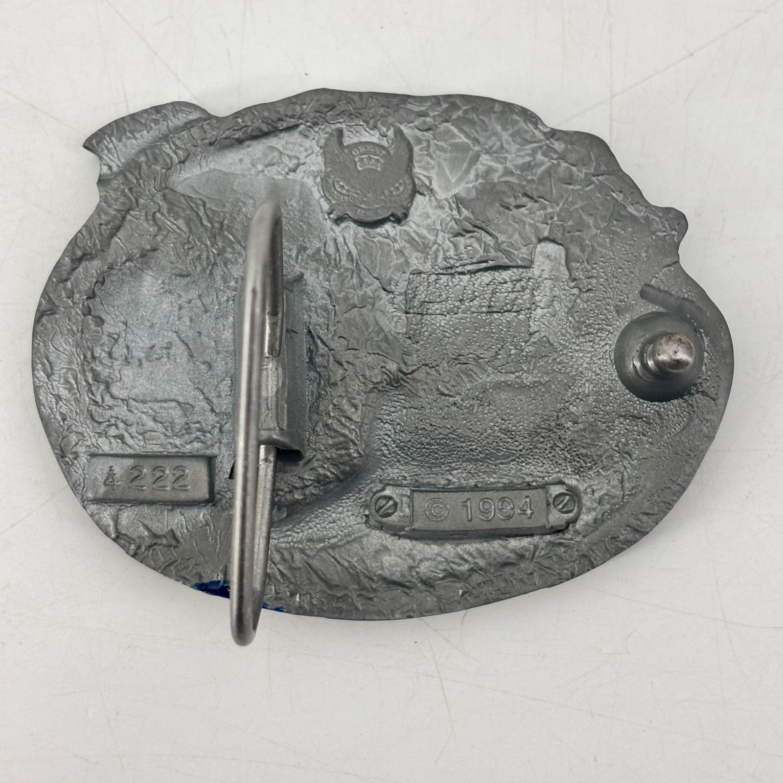 Vintage Belt Buckle Great American Buckle Co American Flag Eagle Red Size ONE SIZE - 5 Thumbnail