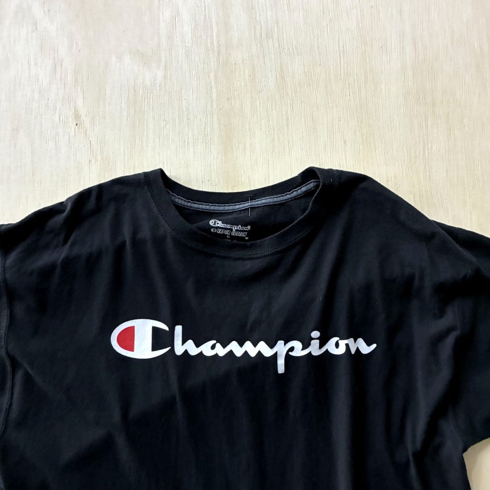 Champion Champion Shirt Mens Large Black Vapor Cotton Logo Graphic Tee T-Shirt Top Size US L / EU 52-54 / 3 - 2 Thumbnail