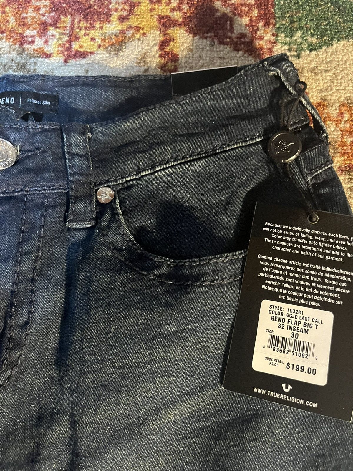 True Religion True Religion Black Jeans Size US 30 / EU 46 - 2 Thumbnail