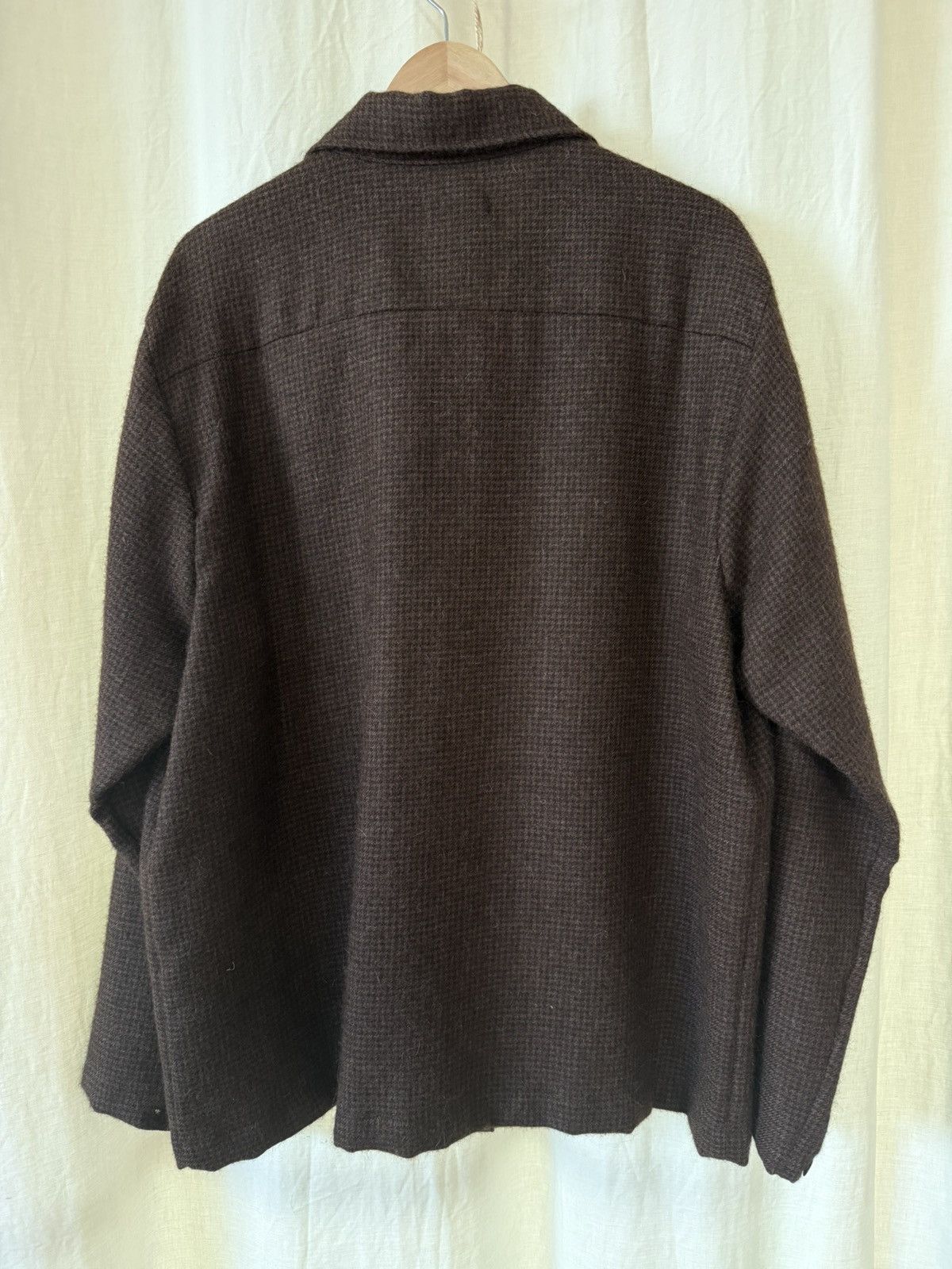 Field Shirt / Undyed Alpaca Houndstooth / Fw24 in Brown, Men's (Size M) — image 4 of 5