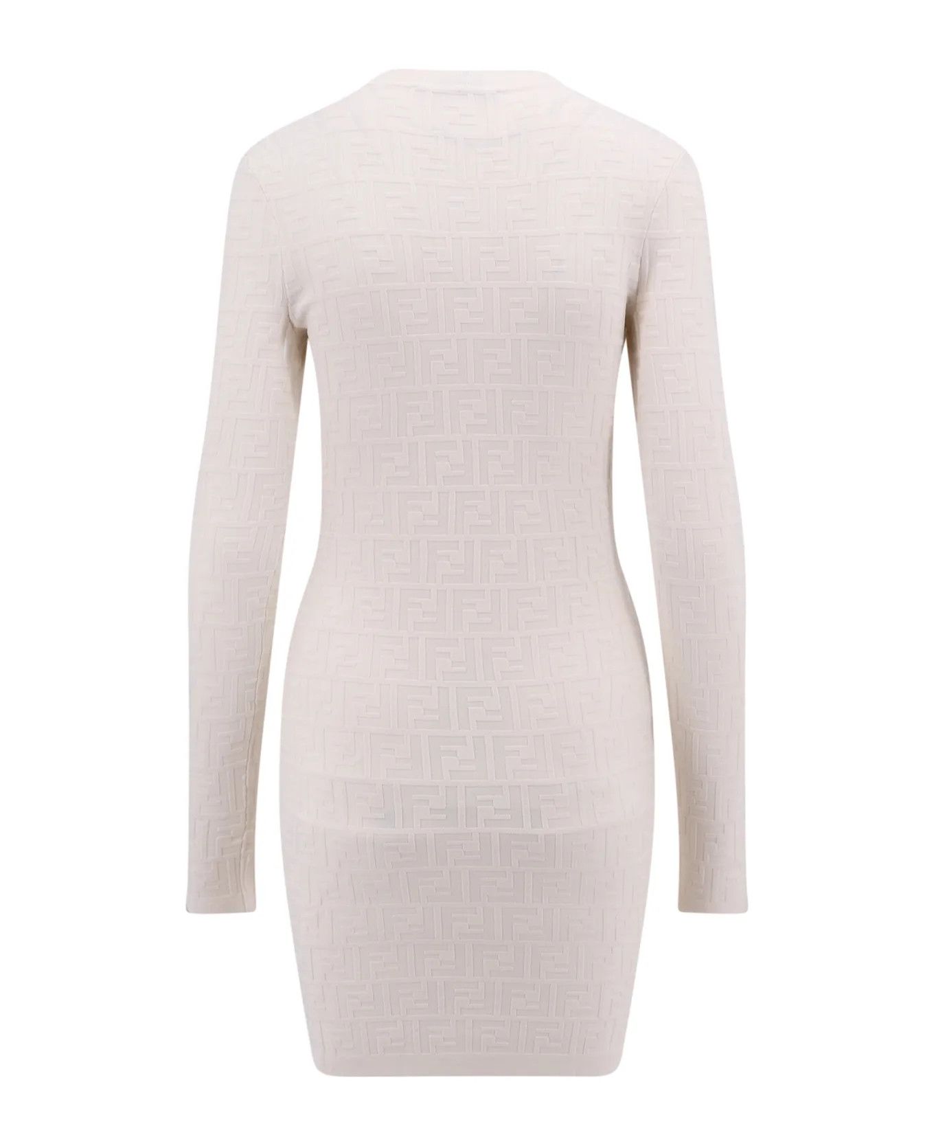 Fendi o1s1wg110426 Dress in Beige Size L / US 10 / IT 46 - 2 Thumbnail