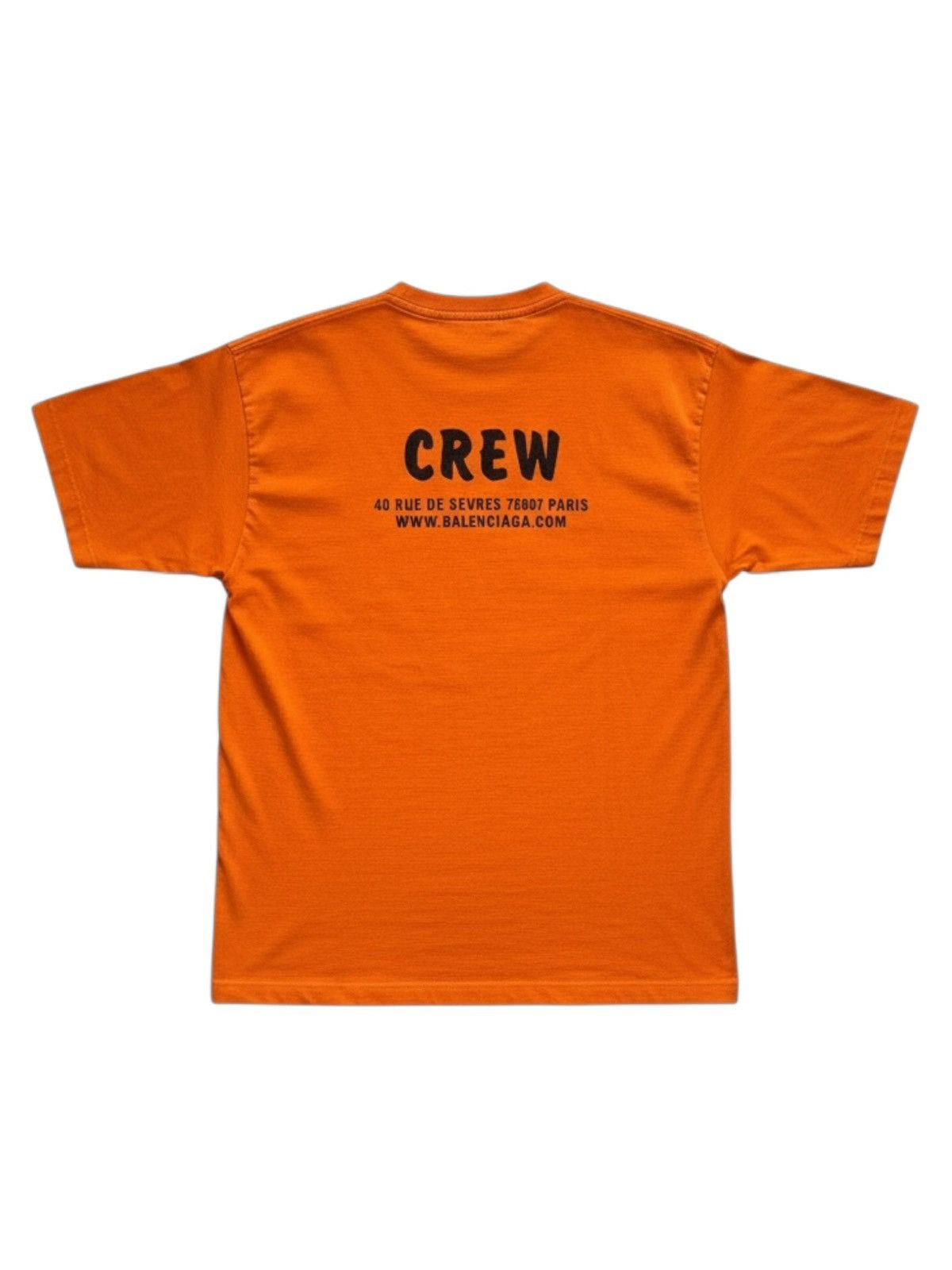 Balenciaga Size S - Balenciaga Crew T Shirt Orange Size US S / EU 44-46 / 1 - 2 Thumbnail
