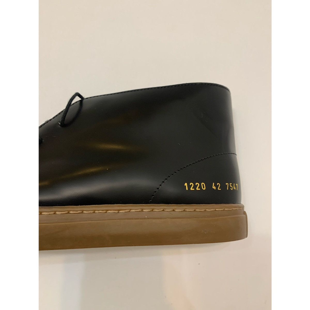 Common Projects COMMON PROJECTS CHUKKA SHINY BLACK BOOT Size US 9 / EU 42 - 7 Thumbnail