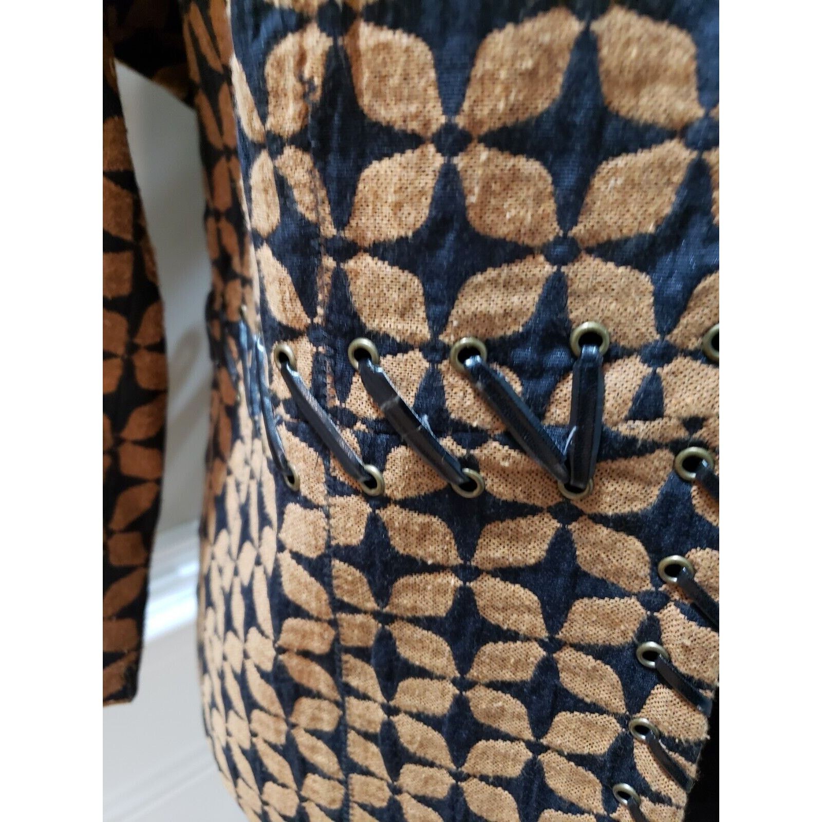 Other Multiples Floral Lined Long Sleeve Open Front Blazer Size M Size M / US 6-8 / IT 42-44 - 4 Thumbnail