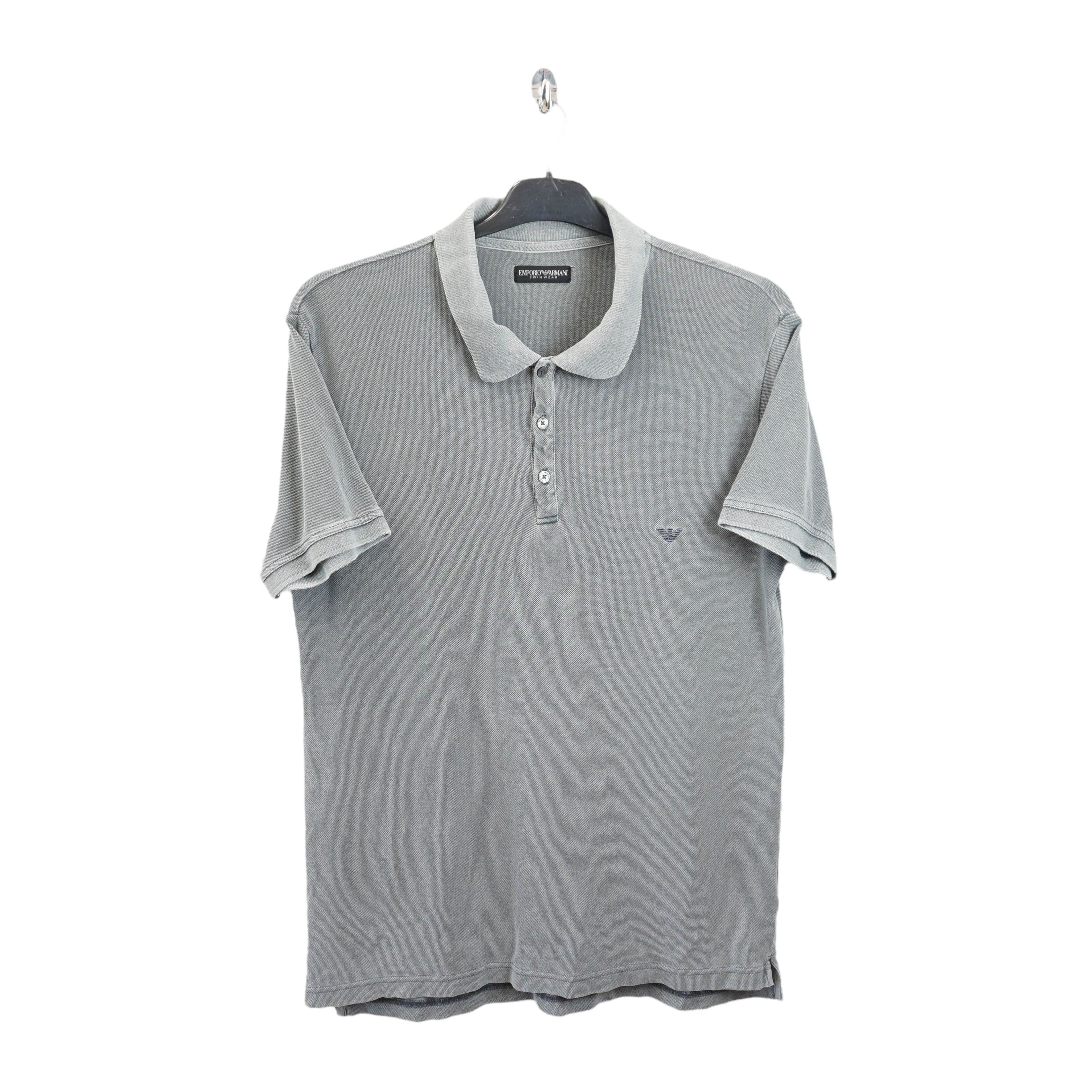トップス archive emporio armani polo shirt Emporio Armani Archive Washed Embroidery Polo Shirt | Grailed