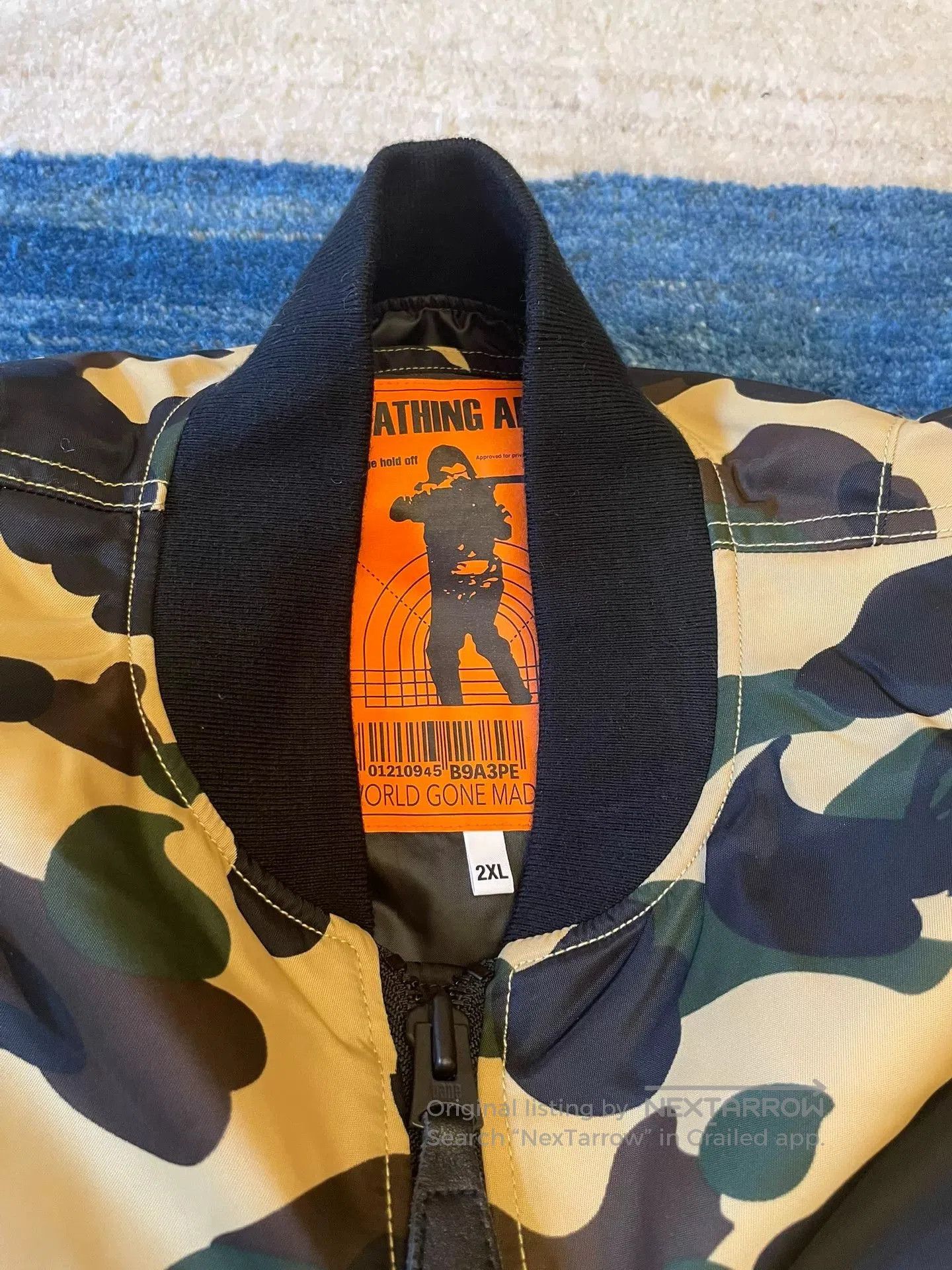 Bape Bape Yellow Camo Flight Jacket. Size US XXL / EU 58 / 5 - 5 Thumbnail