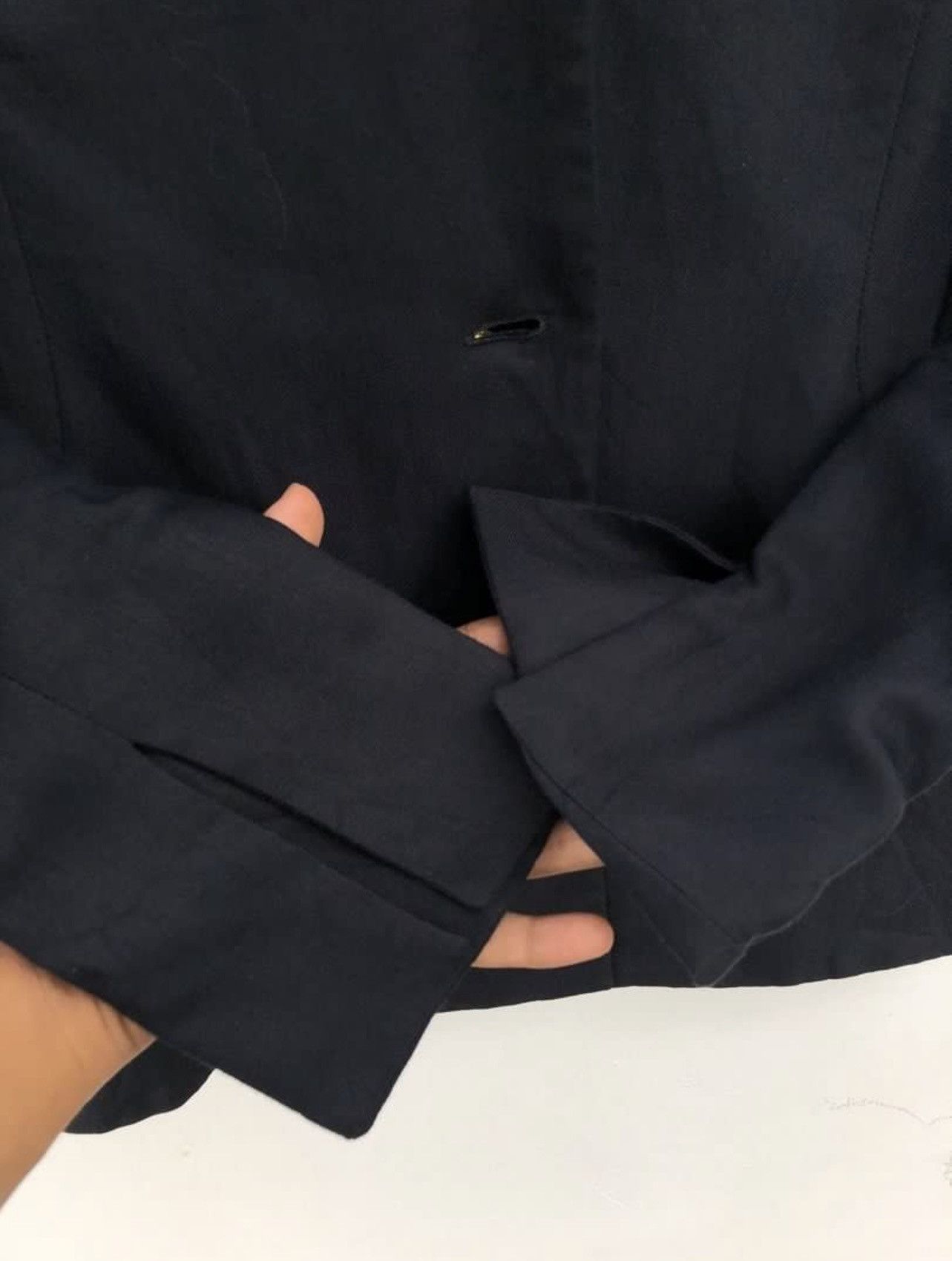 Versace 🔥VINTAGE VERSACE ITALY SINGLE-BREASTED SUIT/JACKET NAVY Size US S / EU 44-46 / 1 - 7 Thumbnail