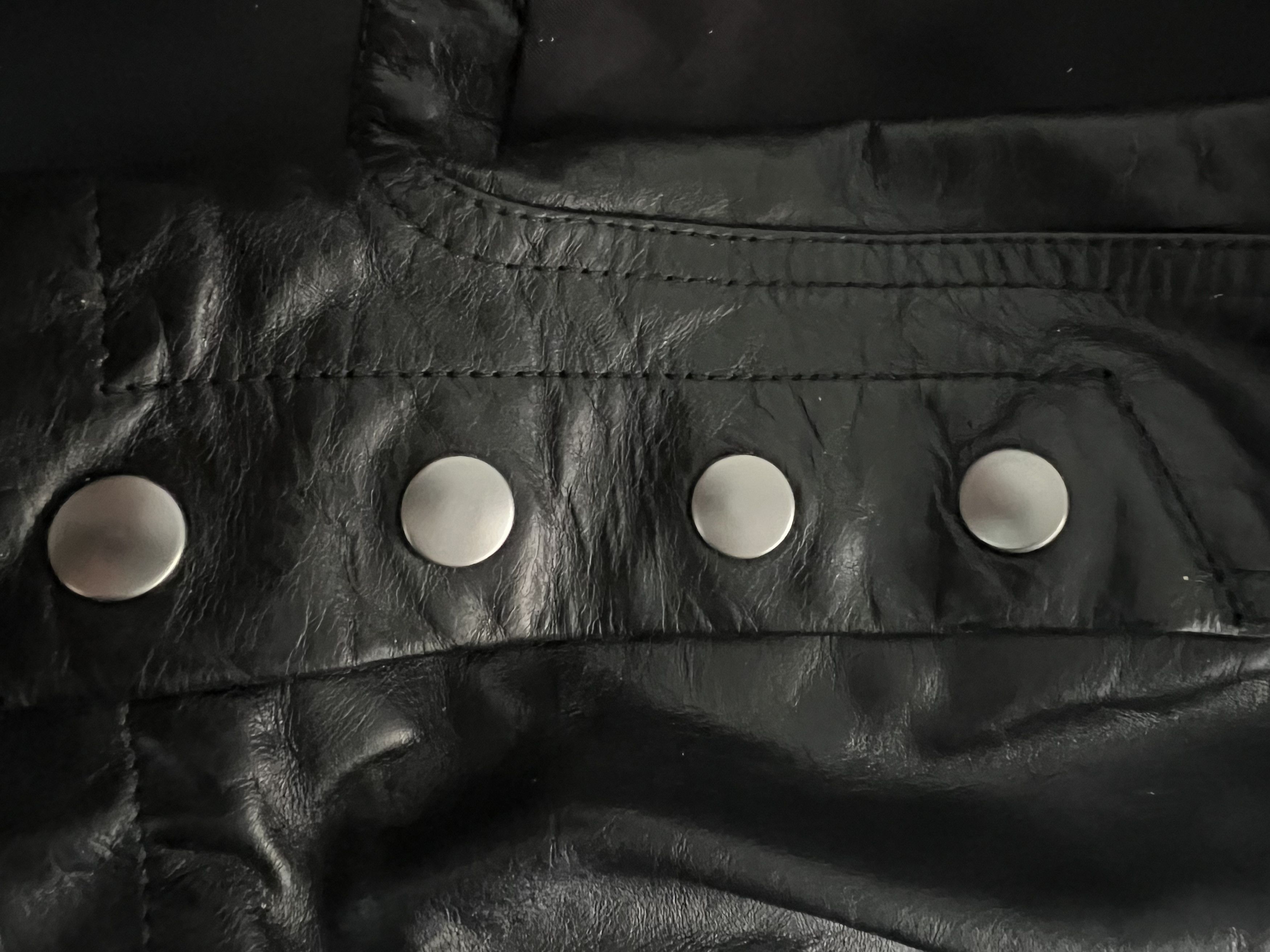 Rick Owens F/W 20 "PERFORMA" Asymmetrical Leather Biker Jacket Size US M / EU 48-50 / 2 - 21 Thumbnail