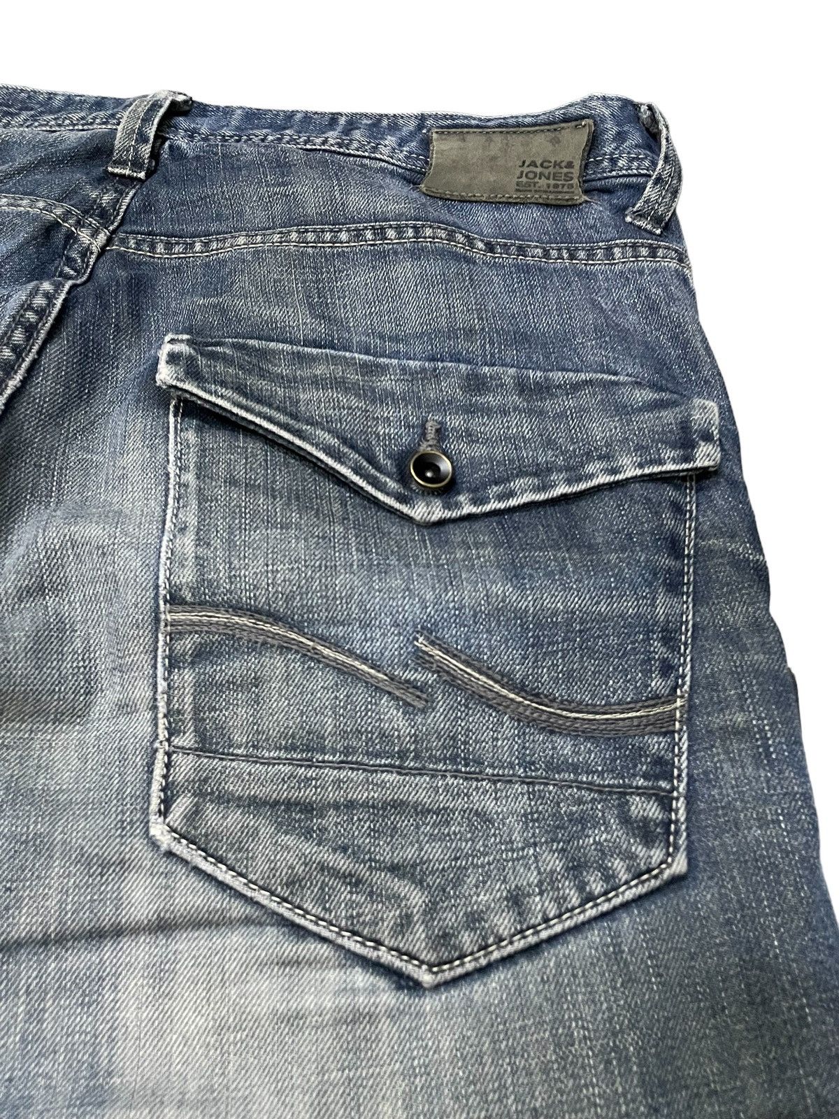 Hysteric Glamour × JNCO × Jack & Jones Vintage Jack & Jones Double Knee Baggy Loose Jeans Size US 34 / EU 50 - 15 Thumbnail