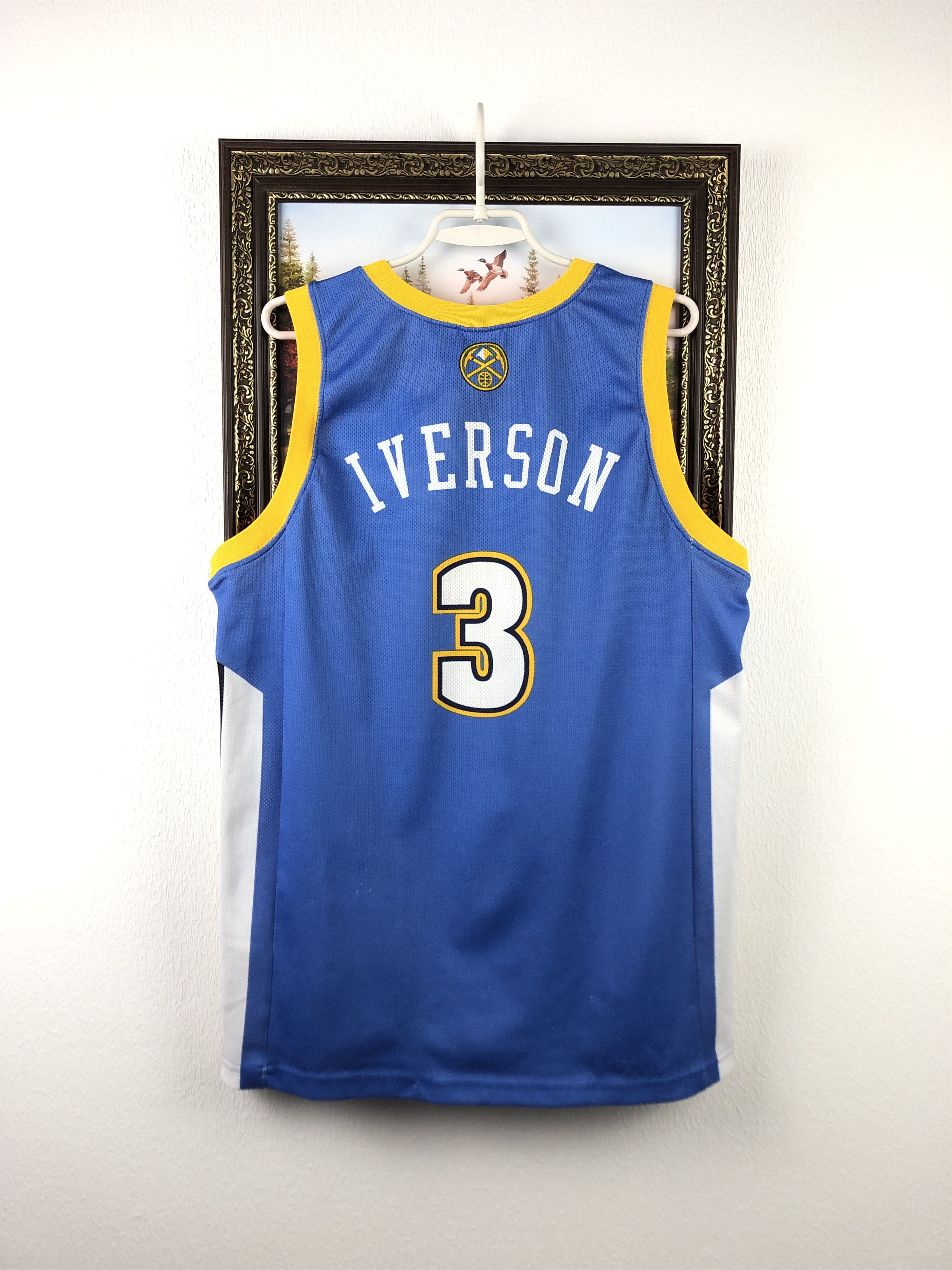 NBA Vintage Champion Iverson Jersey NBA Shirt Denver Nuggets Size US L / EU 52-54 / 3 - 13 Thumbnail
