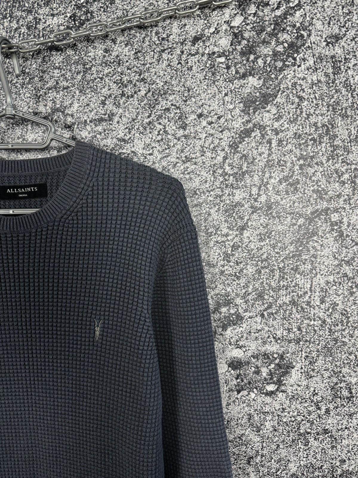 Allsaints Allsaints Wells Crewneck Sweater Waffle Knit Pullover Size S Size US S / EU 44-46 / 1 - 2 Thumbnail