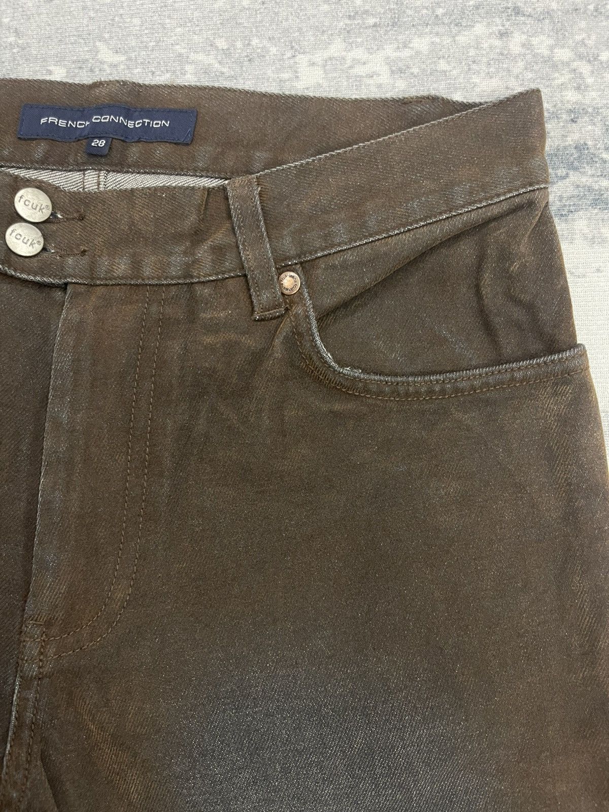 FCUK FCUK Flared Denim Pants Size US 28 / EU 44 - 7 Thumbnail