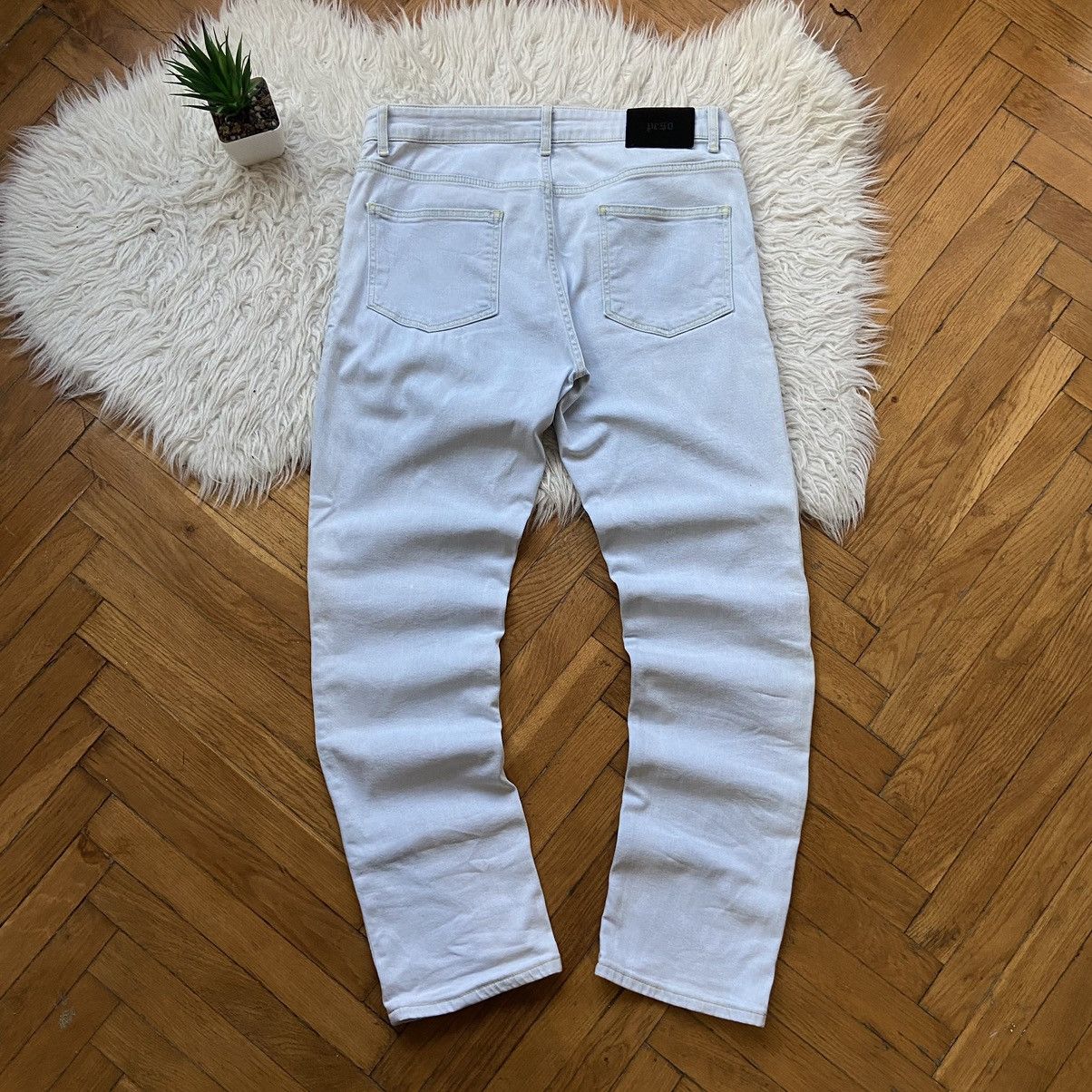 Designer 📌 Crazy Peso Y2K Big Print Denim Pants Size US 30 / EU 46 - 11 Thumbnail