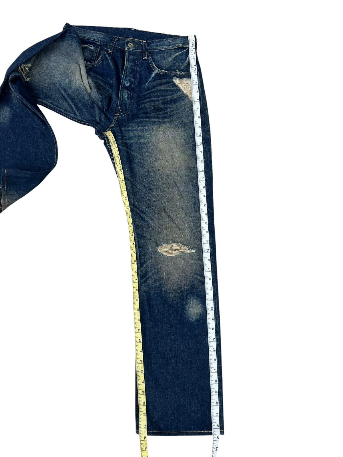 Levi's Vintage Clothing WW2 Model 2006 LVC Levi’s S501XX Big E Denim Selvedge Jeans Size US 31 - 6 Thumbnail