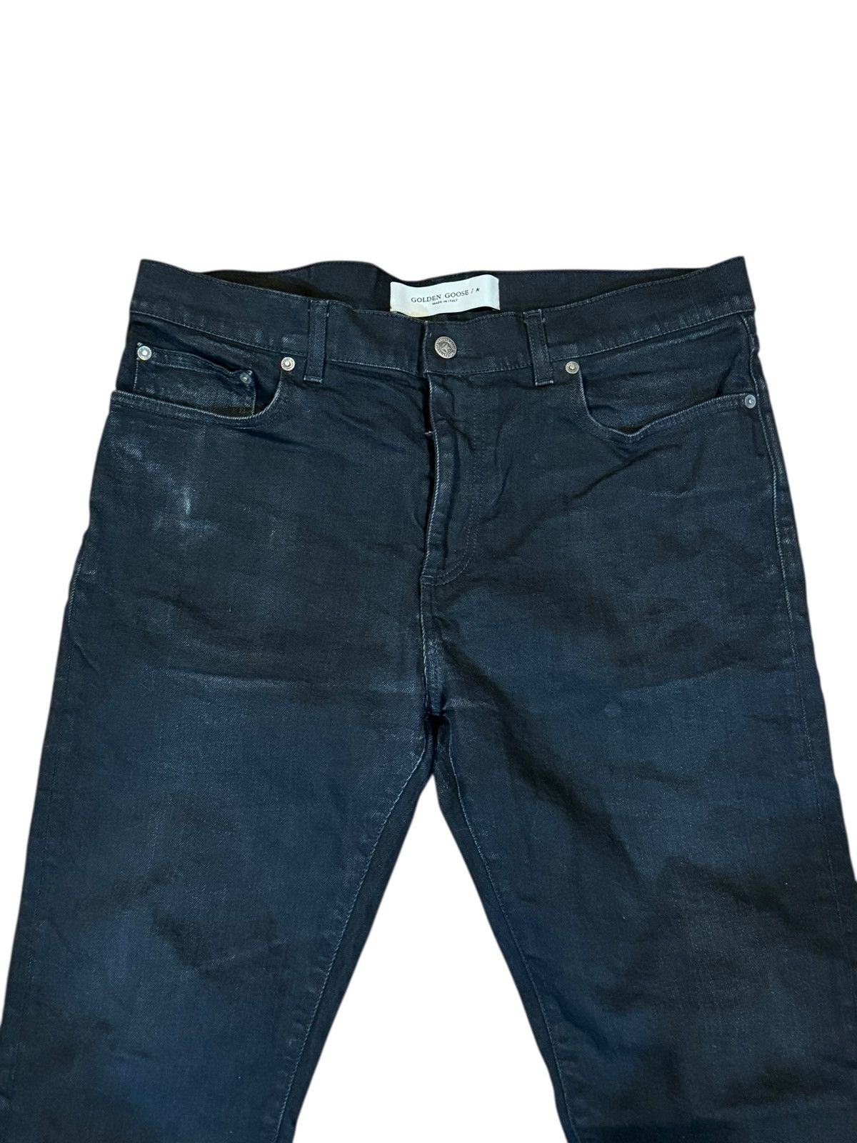 Golden Goose Golden Goose Mens Black Slim Jeans Size US 35 - 2 Thumbnail