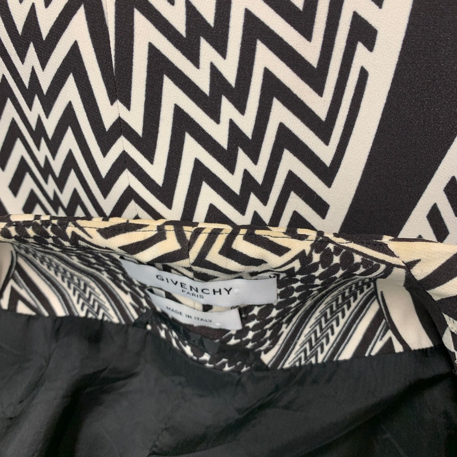 Givenchy GIVENCHY SS10 Size M Black White Geometric Open Front Vest Size M / US 6-8 / IT 42-44 - 5 Thumbnail