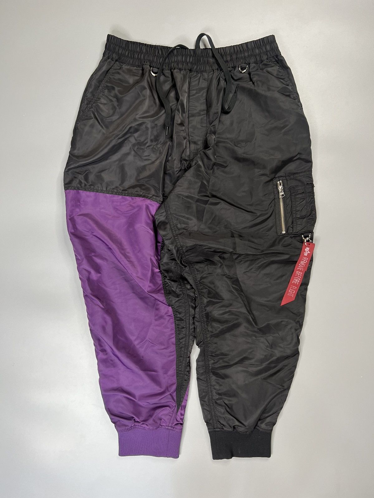 Alpha Industries Alpha industries x C2H4 x MMJ Nylon Patchwork Sweat Pants Size US 35 - 3 Thumbnail