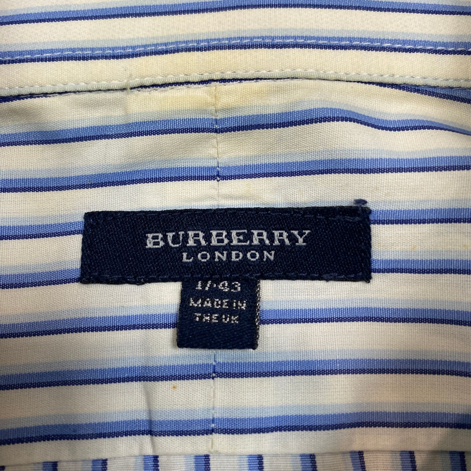Burberry Burberry London Striped Long Sleeve Button Up Shirt Men's 43 Size US XXL / EU 58 / 5 - 4 Thumbnail