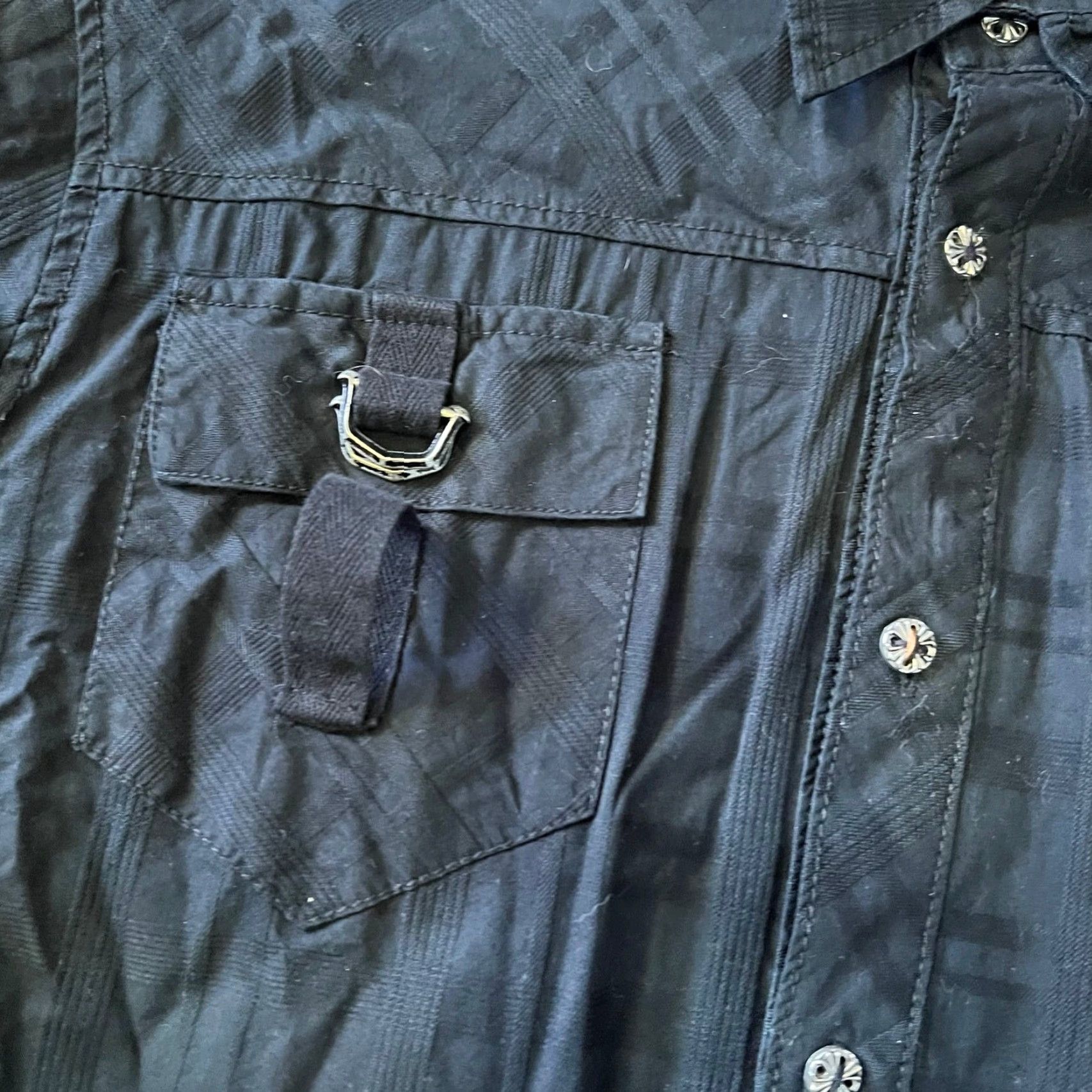 Affliction Affliction Shirt XL Black Long Sleeve Button Up Cross Skull Mens Size US XL / EU 56 / 4 - 2 Thumbnail