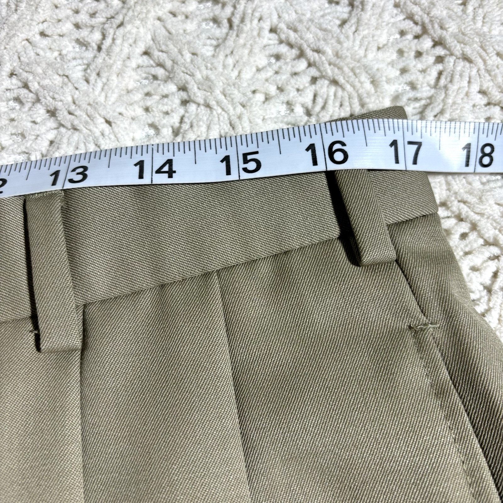 Brooks Brothers Brooks Brothers 346 Men's Dress Pants W34-35x32 Tan Wool Ple Size 34R - 6 Thumbnail