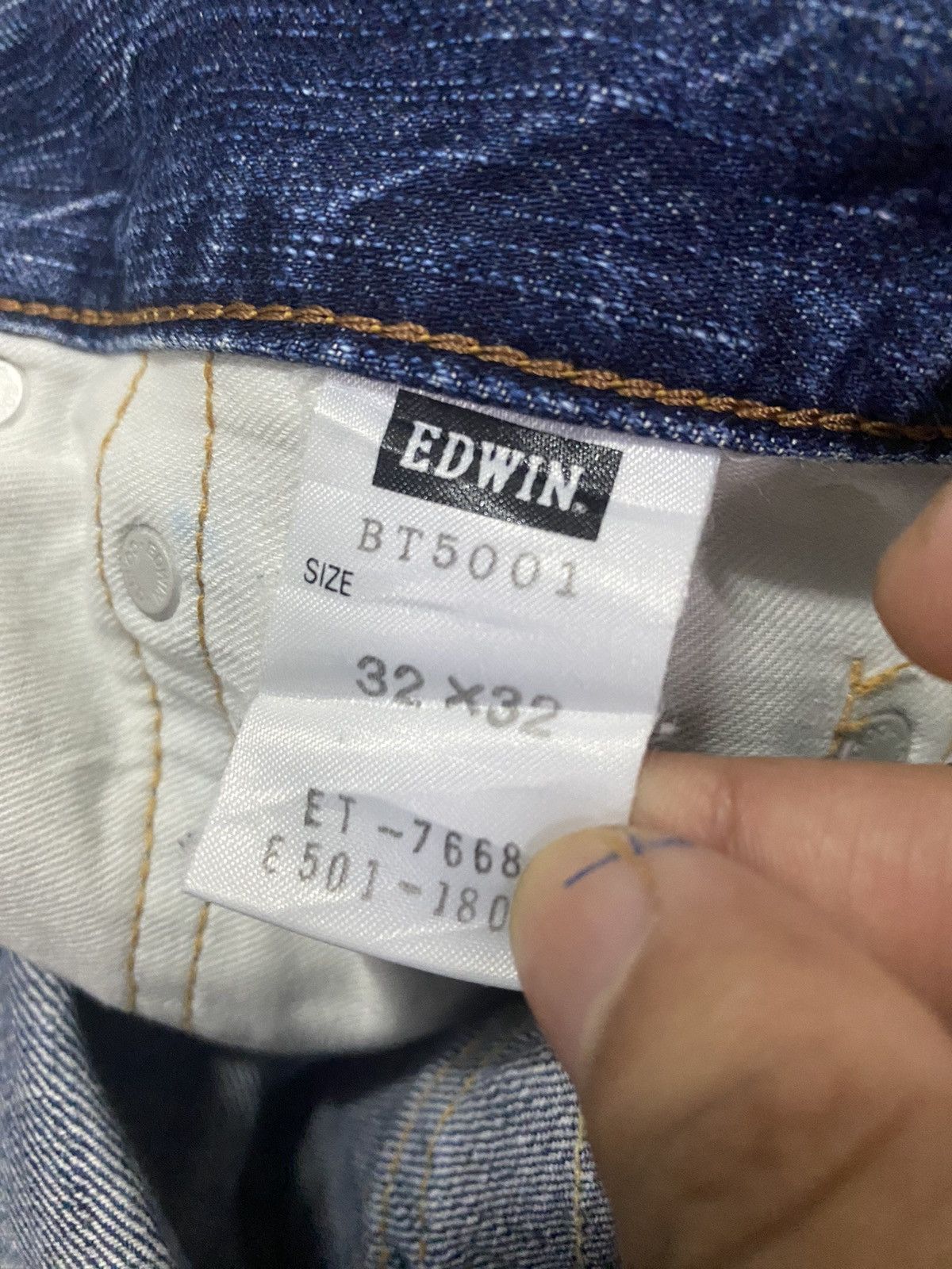 Japanese Brand 🔥Archieves🔥Edwin Flare 503 Raw Blue Trip Sky Blue Denim Size US 32 / EU 48 - 7 Thumbnail