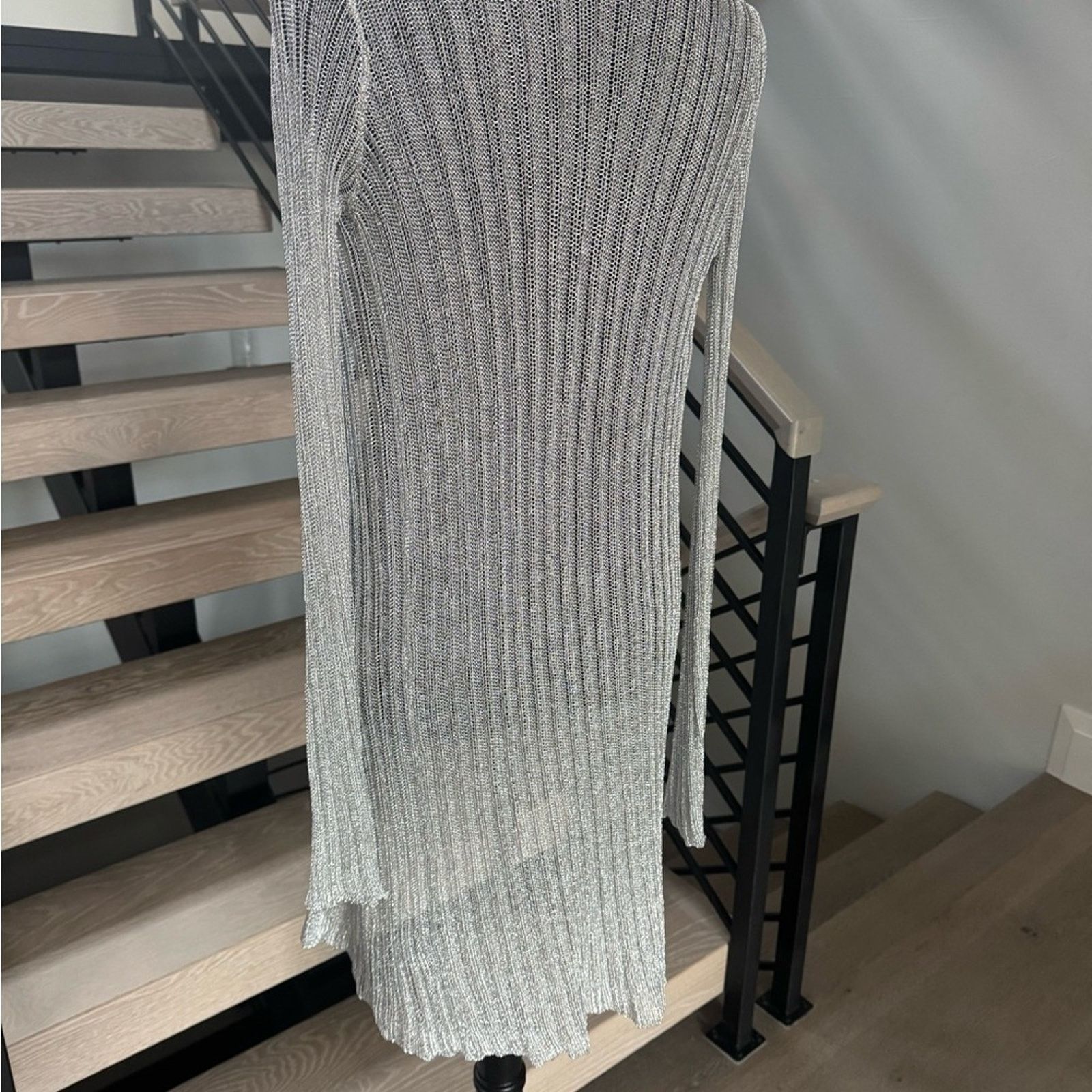 Other New silver Metallic Cardigan .Metallic threads.Size XS Size S / US 4 / IT 40 - 8 Thumbnail