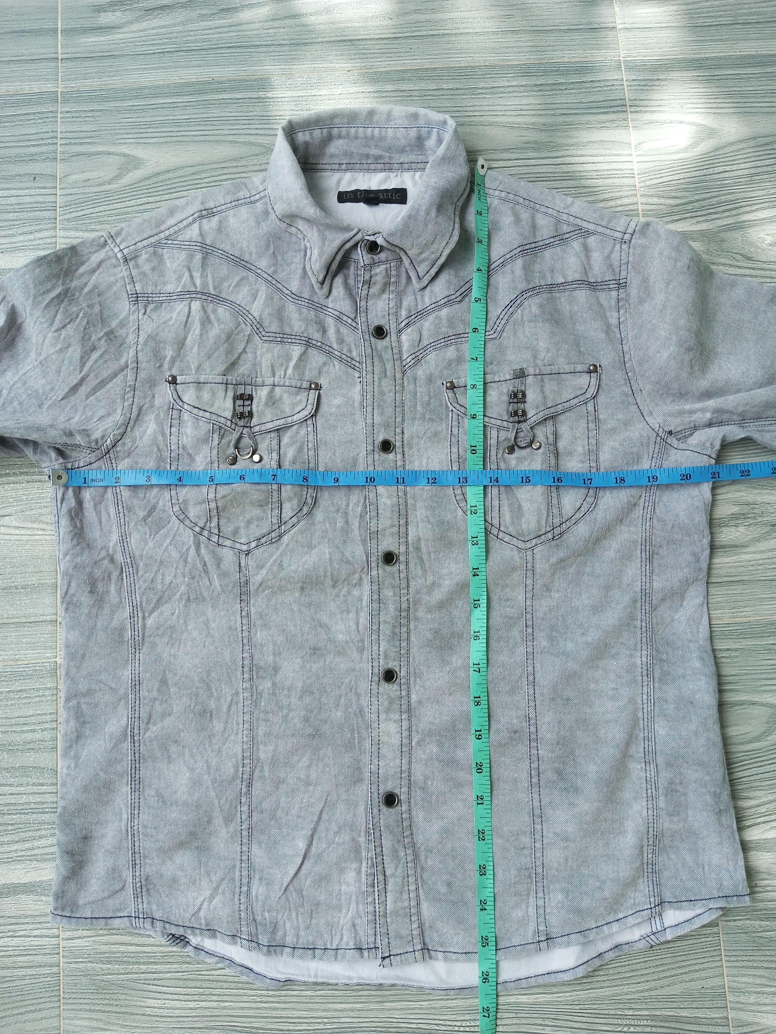 In The Attic In The Attic Long Sleeve Button Up Denim Shirt Size US L / EU 52-54 / 3 - 17 Thumbnail