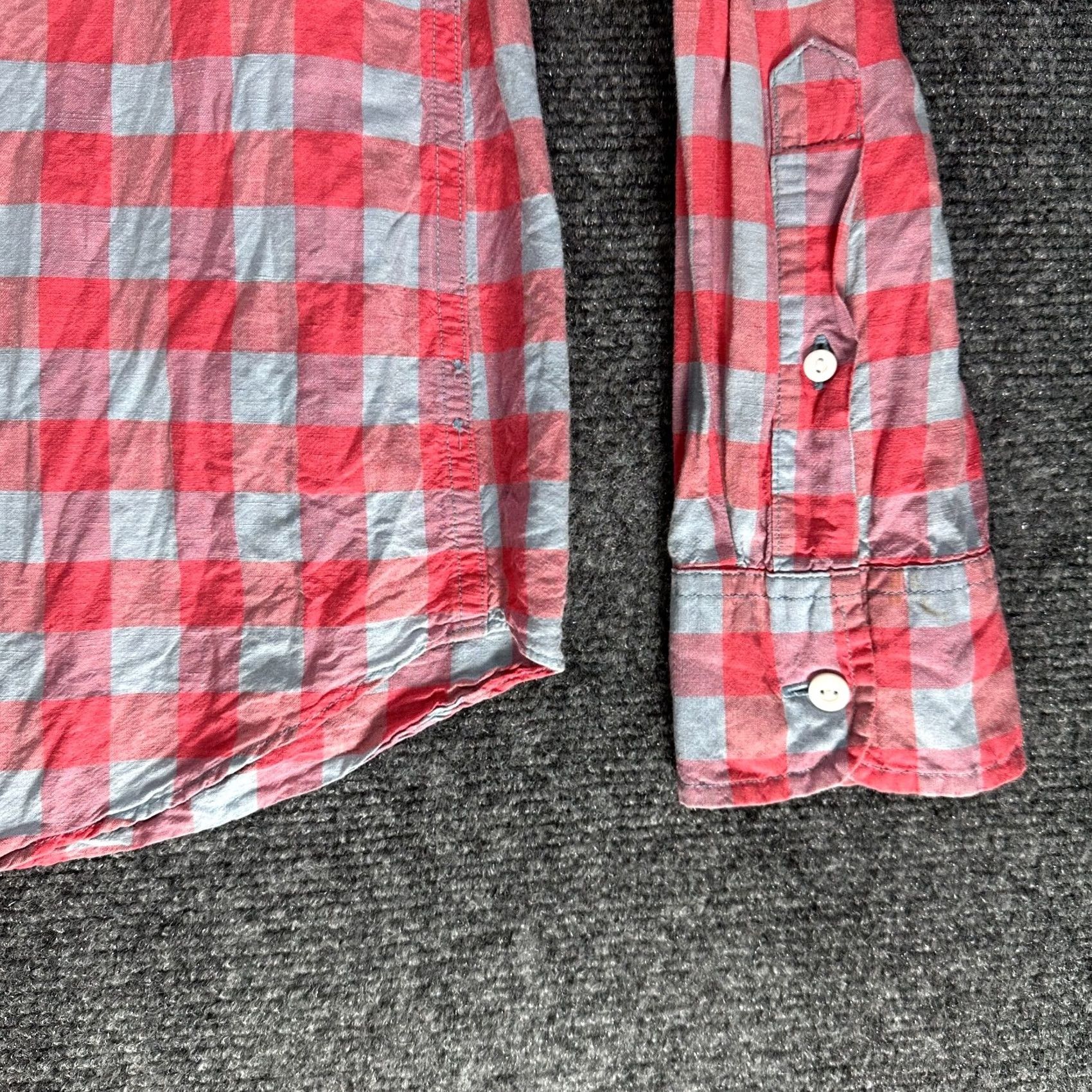 J.Crew J.CREW Shirt Slim Fit Button-Down Multicolor Check Linen Cotton Pocket Long Sleeve Mens M Size US M / EU 48-50 / 2 - 4 Thumbnail