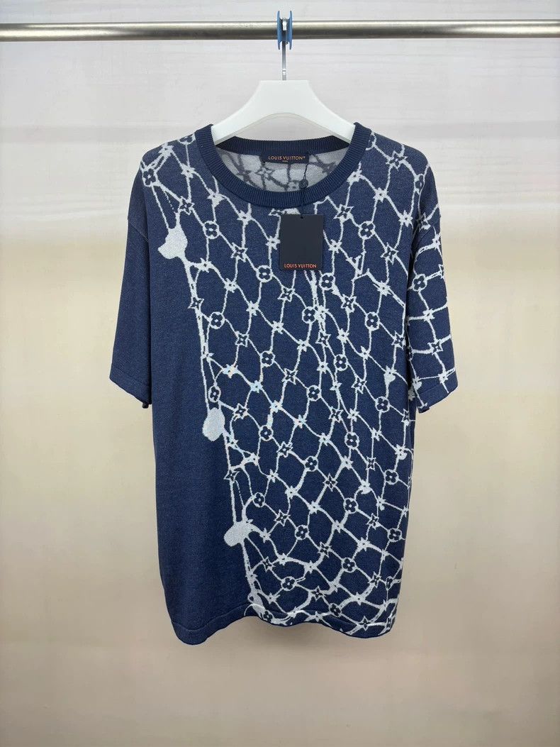 Louis Vuitton Louis Vuitton 24SS Mesh Logo Short Sleeve-yf Size US XXL / EU 58 / 5 - 1 Thumbnail