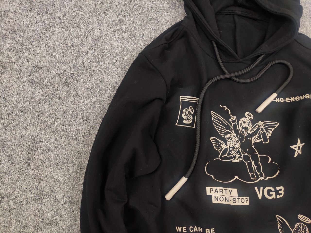 Japanese Brand Vagabond Studio Design Art Logo Make Sex Oversized Hoodie Size US M / EU 48-50 / 2 - 8 Thumbnail