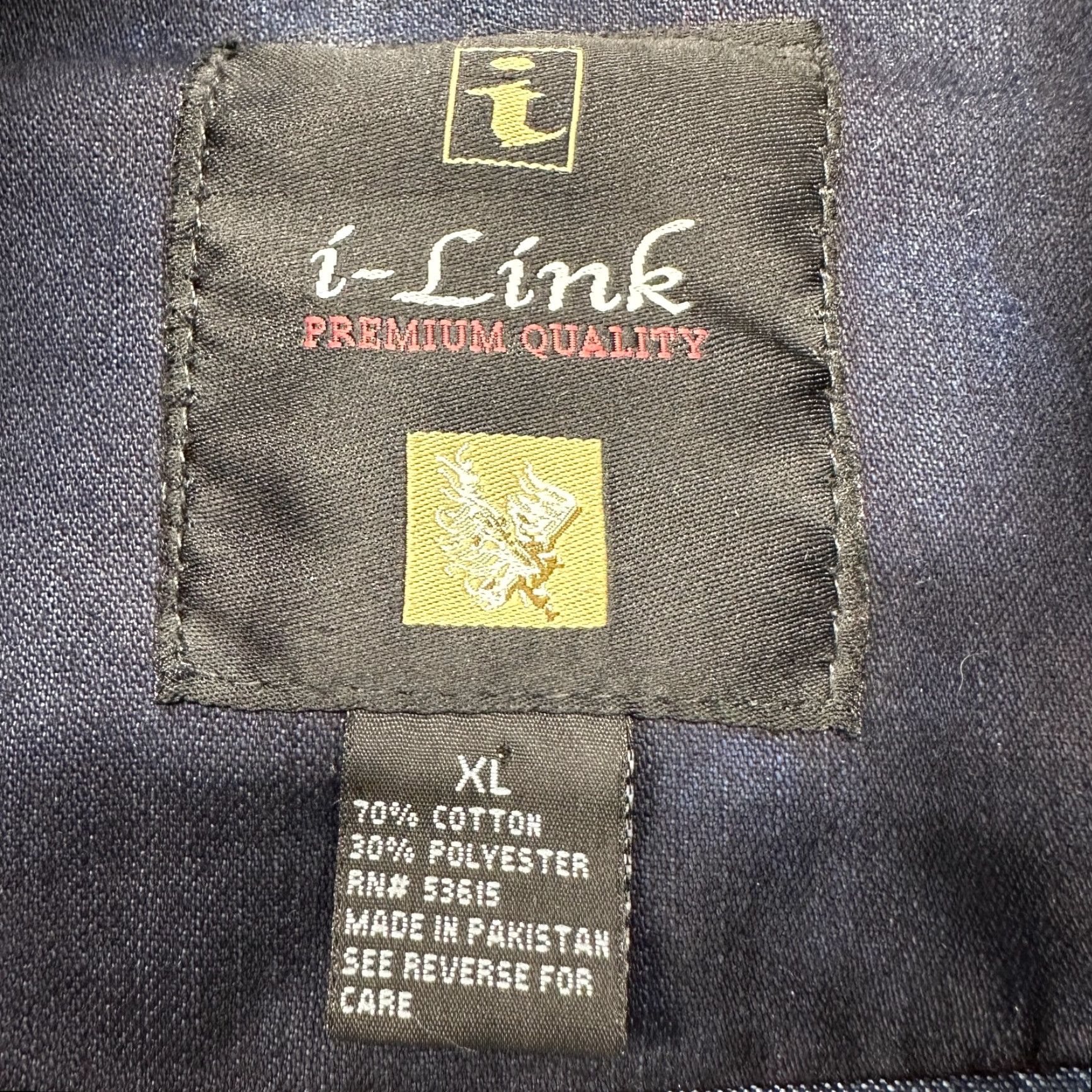 Denime VINTAGE Denim Trucker Jacket Mens XL Blue Button Up Dark Wash Fitted 90s Jacket Boys? Size US XL / EU 56 / 4 - 4 Thumbnail