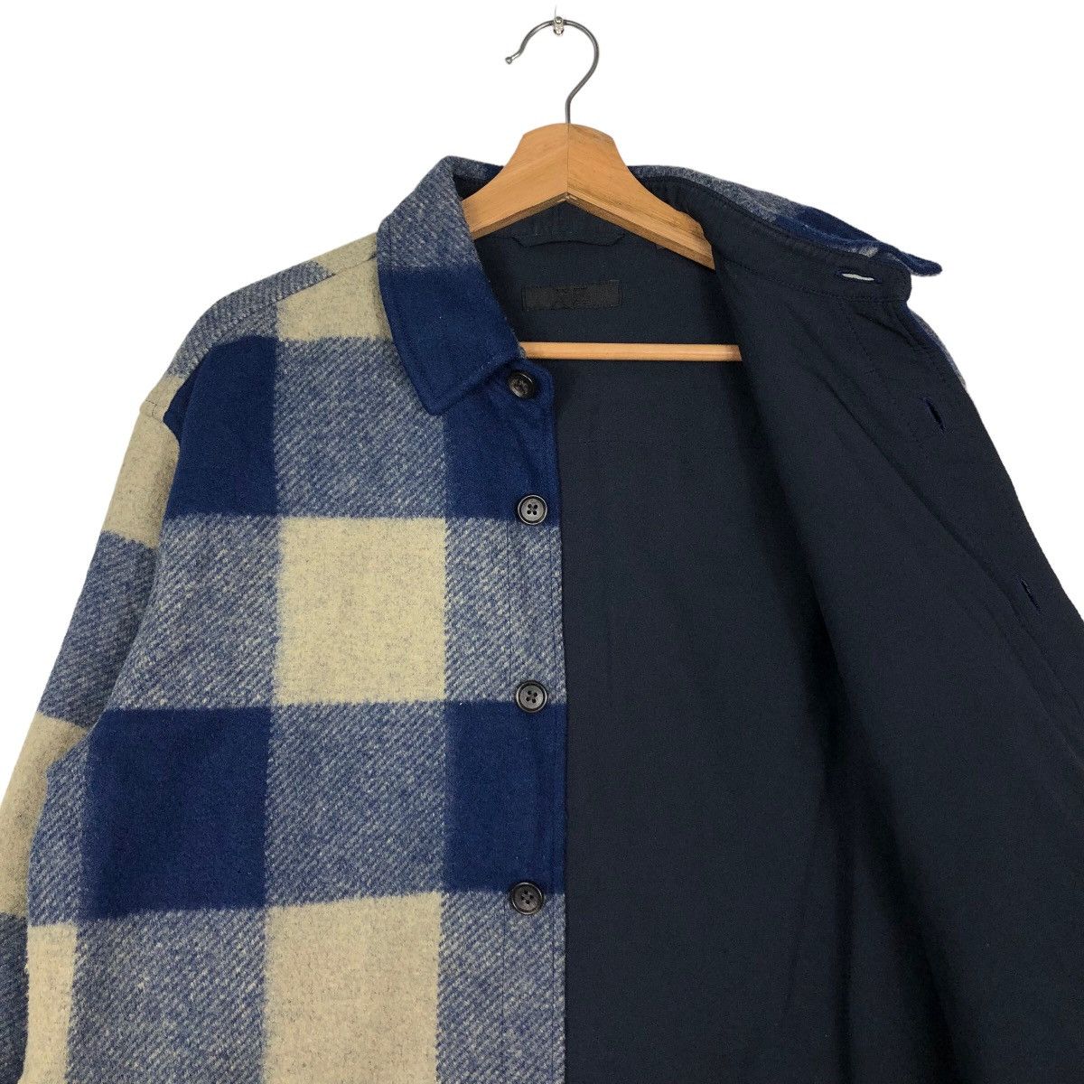 Japanese Brand 🔥Vintage Wool Flannel Jacket Tartan Uniqlo Issey Miyake Size US M / EU 48-50 / 2 - 12 Thumbnail
