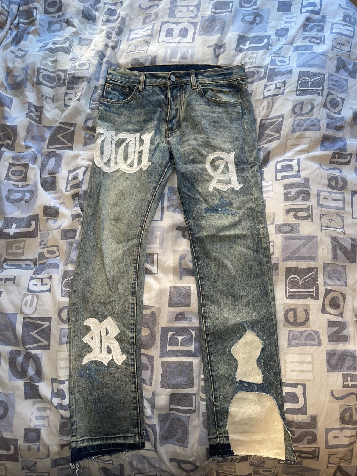 MNML Mnml Light Wash Jeans Size US 30 / EU 46 - 1 Thumbnail