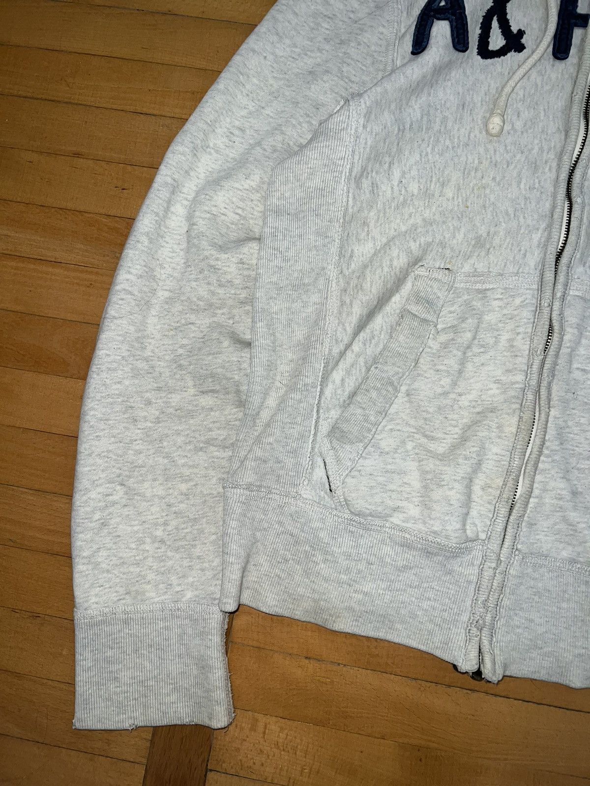 Abercrombie & Fitch × If Six Was Nine × Le Grande Bleu (L.G.B.) Distressed Abercrombie&Fitch Avant Garde zip Hoodie Size US S / EU 44-46 / 1 - 9 Thumbnail