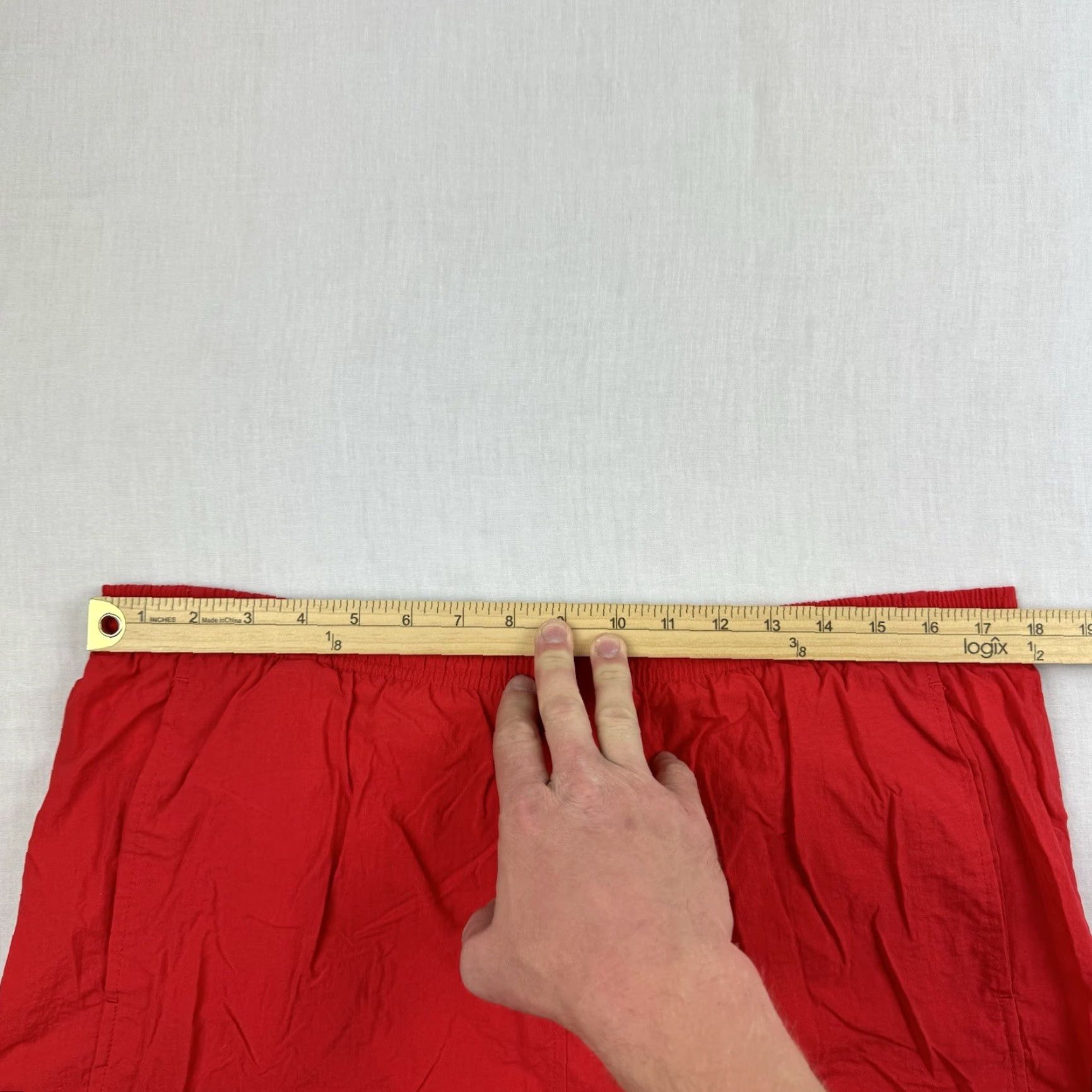 Nike VINTAGE Nike Swim Trunks Adult L Red Beach 90s Logo Trunks Mens Size US 33 - 6 Thumbnail