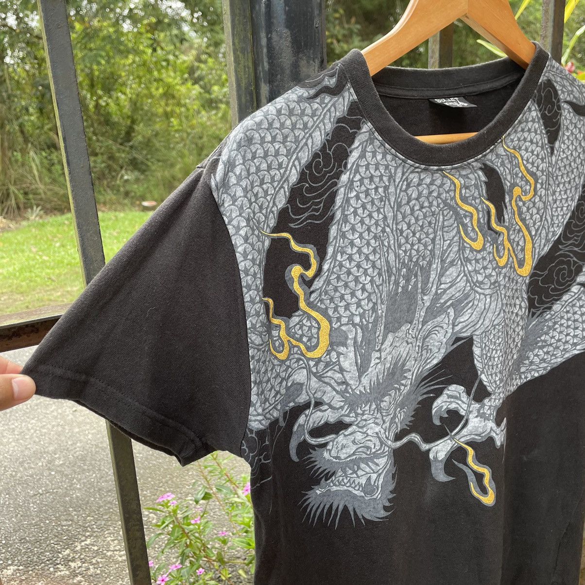 Japanese Brand × Vintage 🔥🇯🇵Bullet Noise Big Motive Dragon Sukajan Styles Tee Size US M / EU 48-50 / 2 - 6 Thumbnail