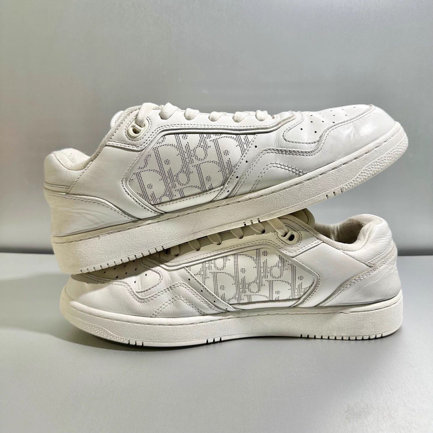 Dior Dior B27 White Sneakers 45 X5389 Like New Size US 12 / EU 45 - 4 Thumbnail