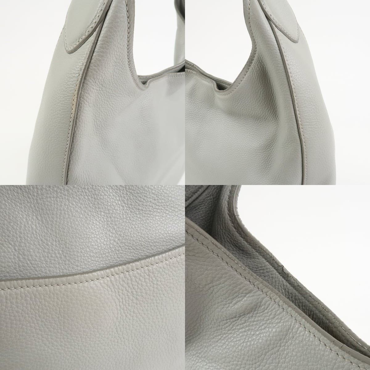 Prada Prada Calfskin Hobo Bag Gray Size ONE SIZE - 6 Thumbnail