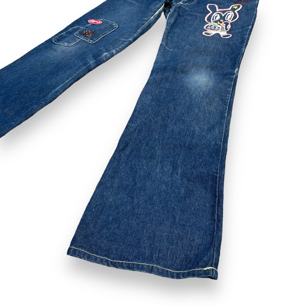 Angel Blue × Hysteric Glamour × Japanese Brand ANGEL BLUE CORDUROY POCKET PATCHWORK DENIM PANTS Size 28" / US 6 / IT 42 - 5 Thumbnail