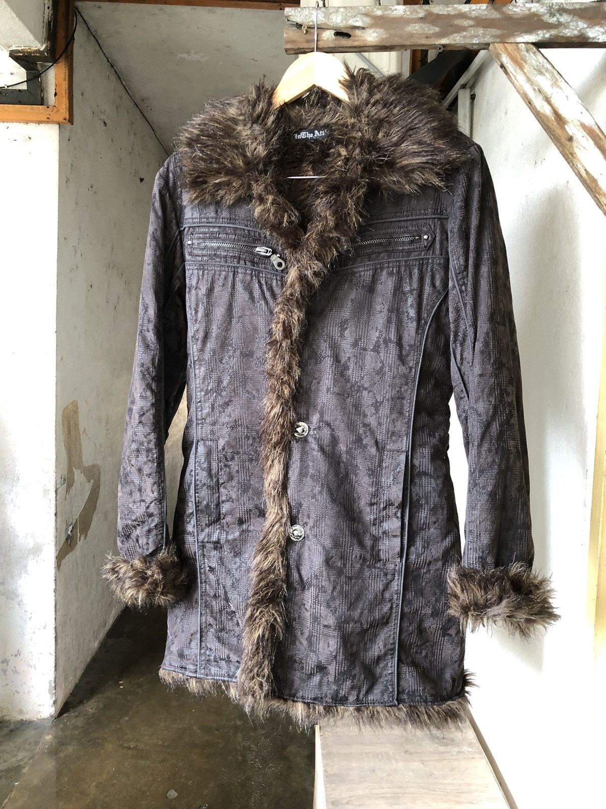 If Six Was Nine Rare❗️In The Attic Bondage Fur Punk Jacket Size US L / EU 52-54 / 3 - 17 Thumbnail