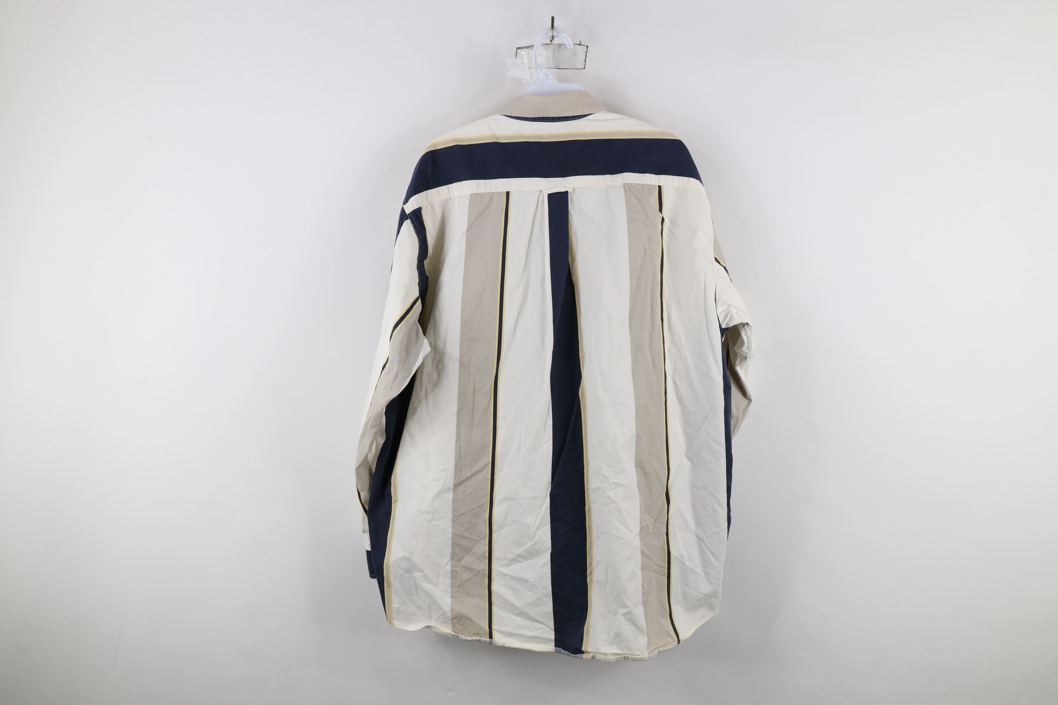 Vintage Vintage 90s Streetwear Block Collared Button Down Shirt Size US XL / EU 56 / 4 - 8 Thumbnail