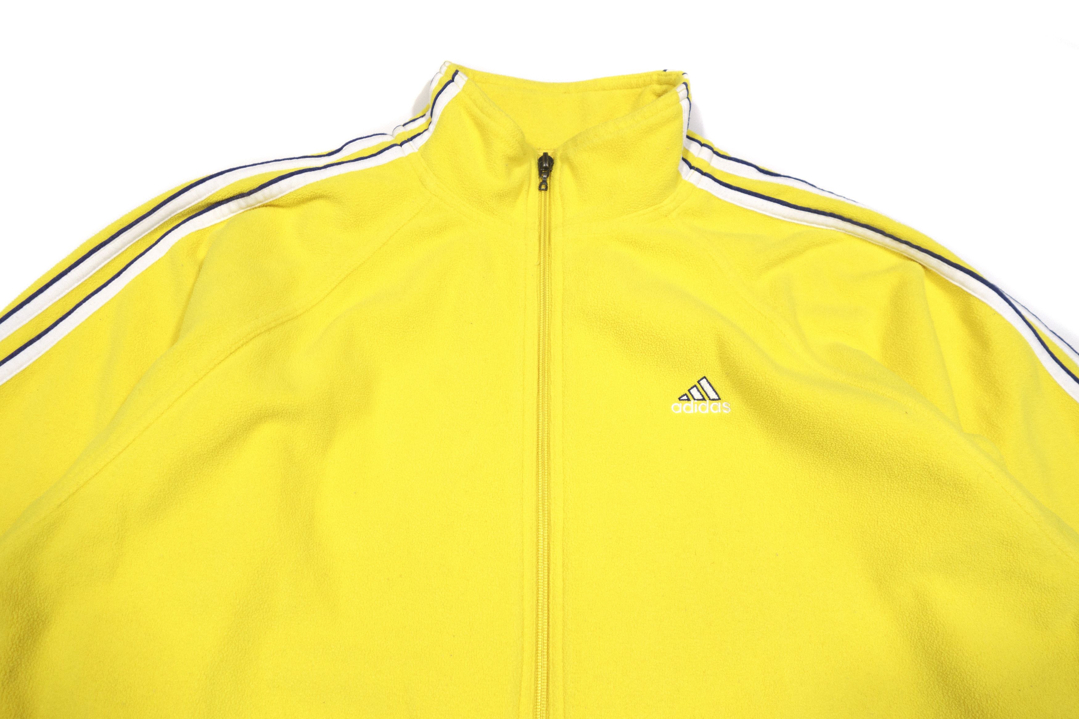 Adidas 90S 3-Stripes Fleece Jacket Size US M / EU 48-50 / 2 - 3 Thumbnail