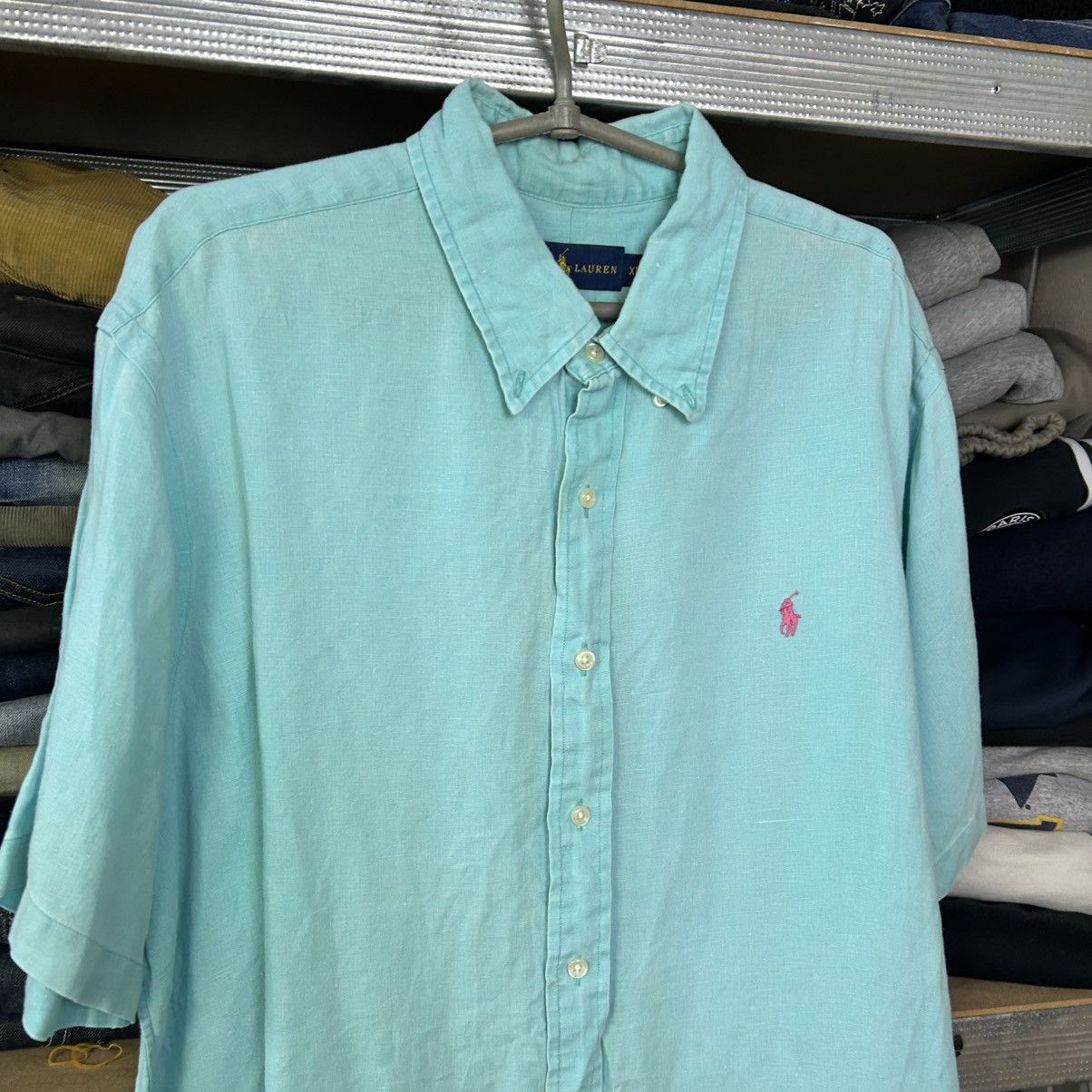 Polo Ralph Lauren Luxury Polo Ralph Lauren Linen 100% Basic button shirt Size US XL / EU 56 / 4 - 2 Thumbnail