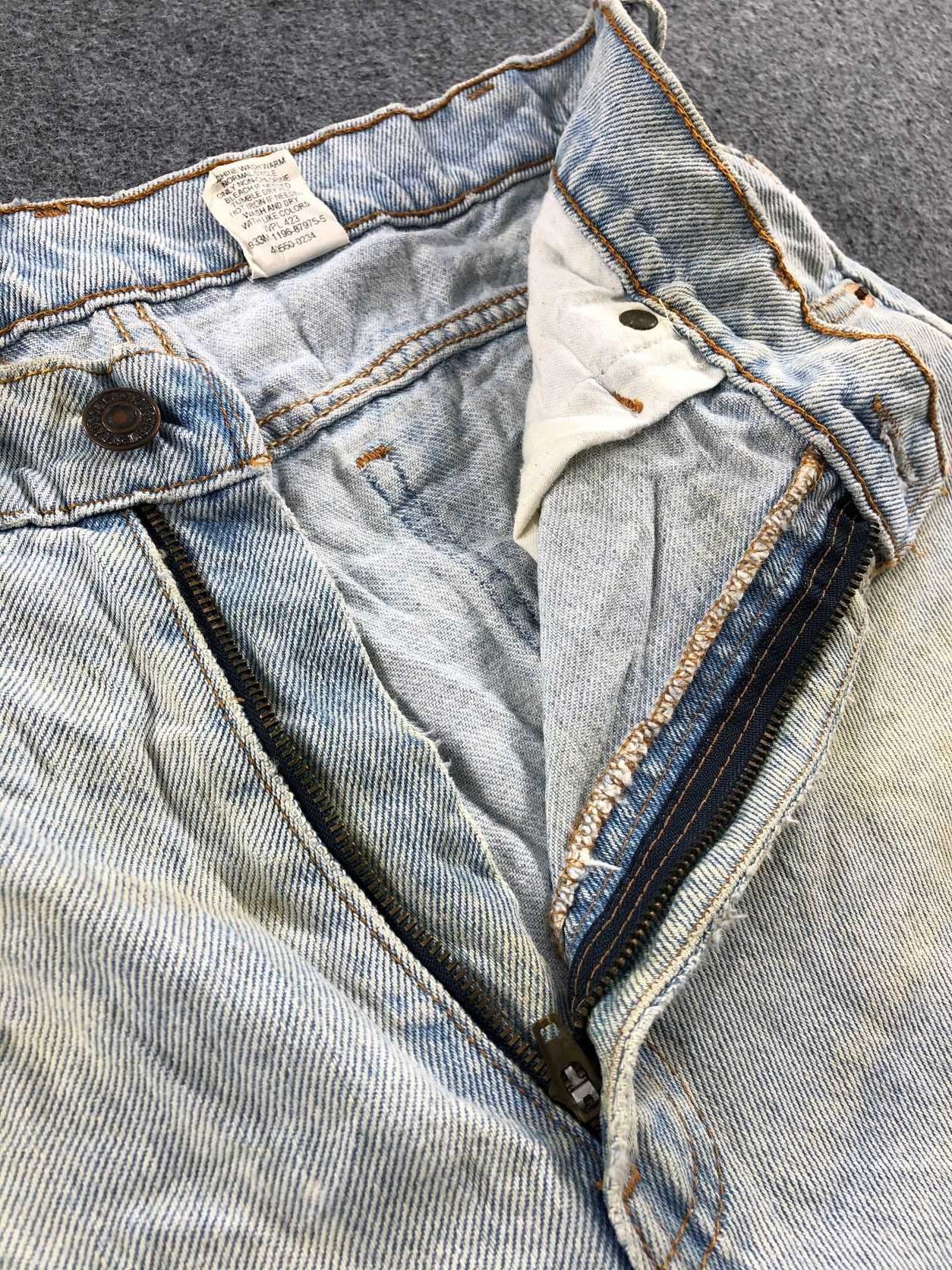 Levi's Vintage Distress Levis 550 Orange Tab Jeans-JM656 Size US 32 / EU 48 - 7 Thumbnail