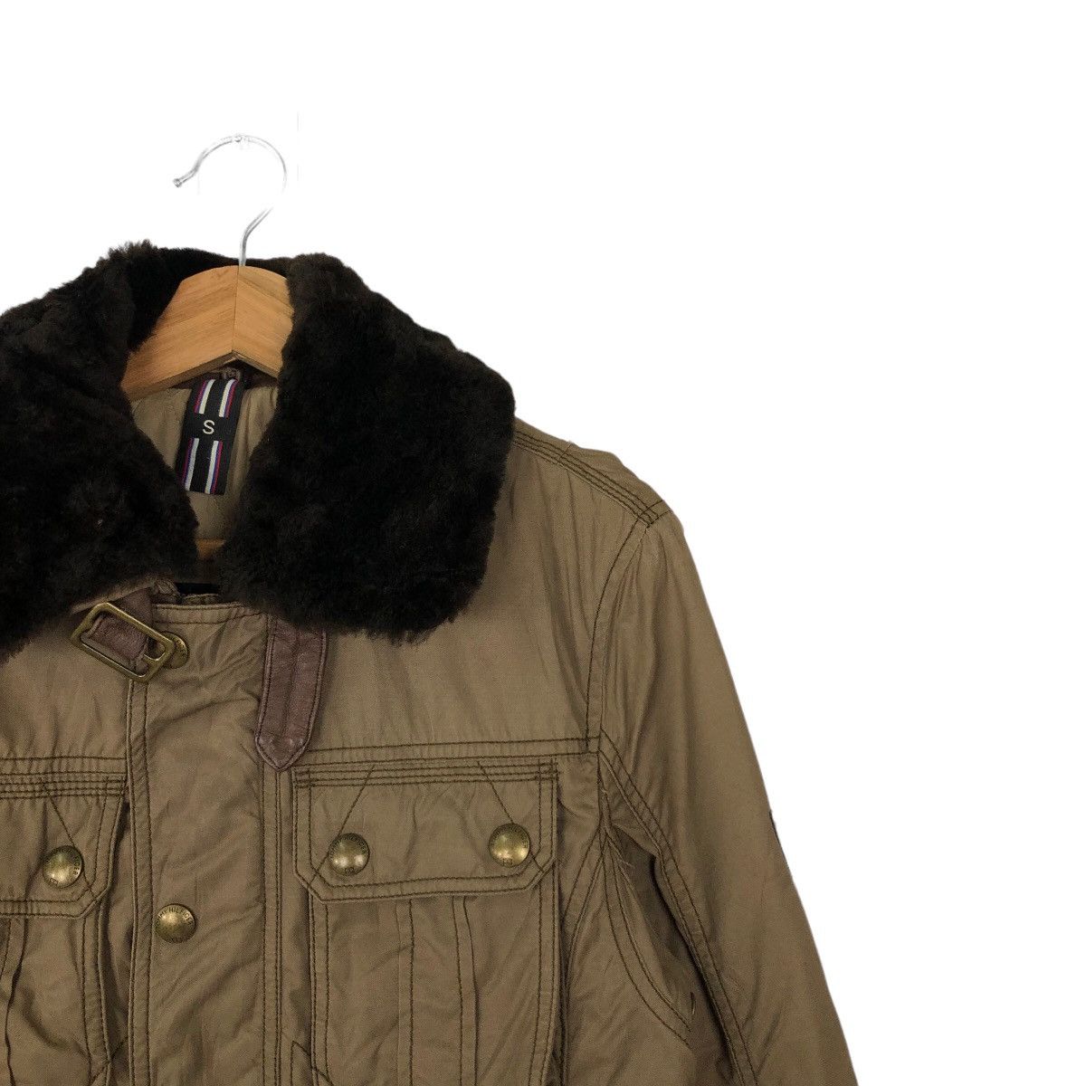 Japanese Brand 🔥CHORE BIKER JACKET PARACHUTE STYLE TOMMY HILFIGER Size US S / EU 44-46 / 1 - 4 Thumbnail