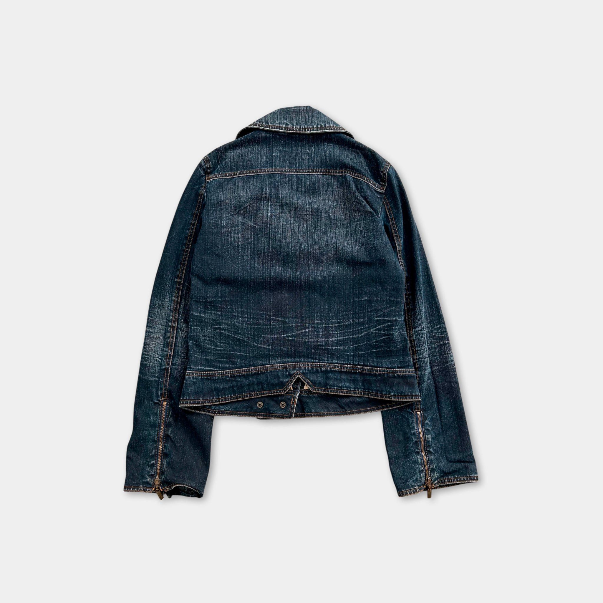 Just Cavalli Just Cavalli 2000's Blue Denim Jacket Size US S / EU 44-46 / 1 - 4 Thumbnail