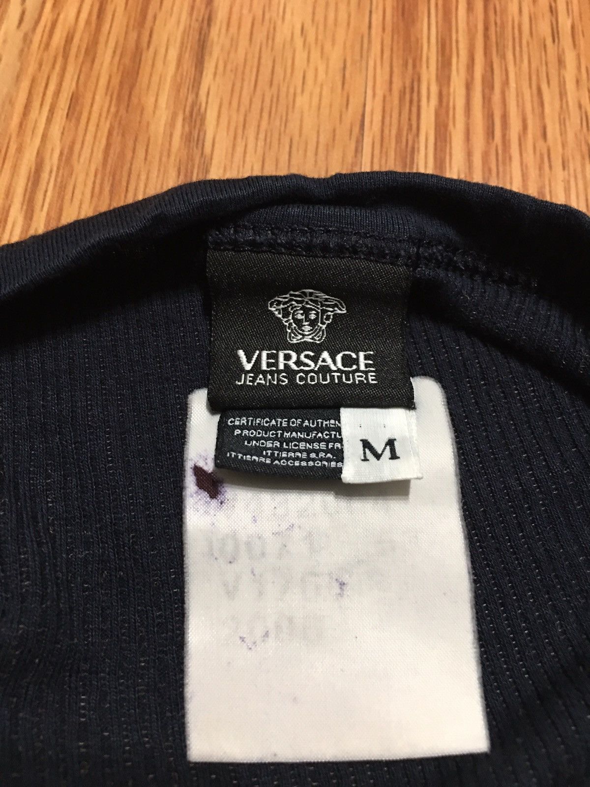 Versace × Versace Jeans Couture Versace Jeans Couture Navy Blue T-shirt Long Sleeve Size M Size M / US 6-8 / IT 42-44 - 6 Thumbnail