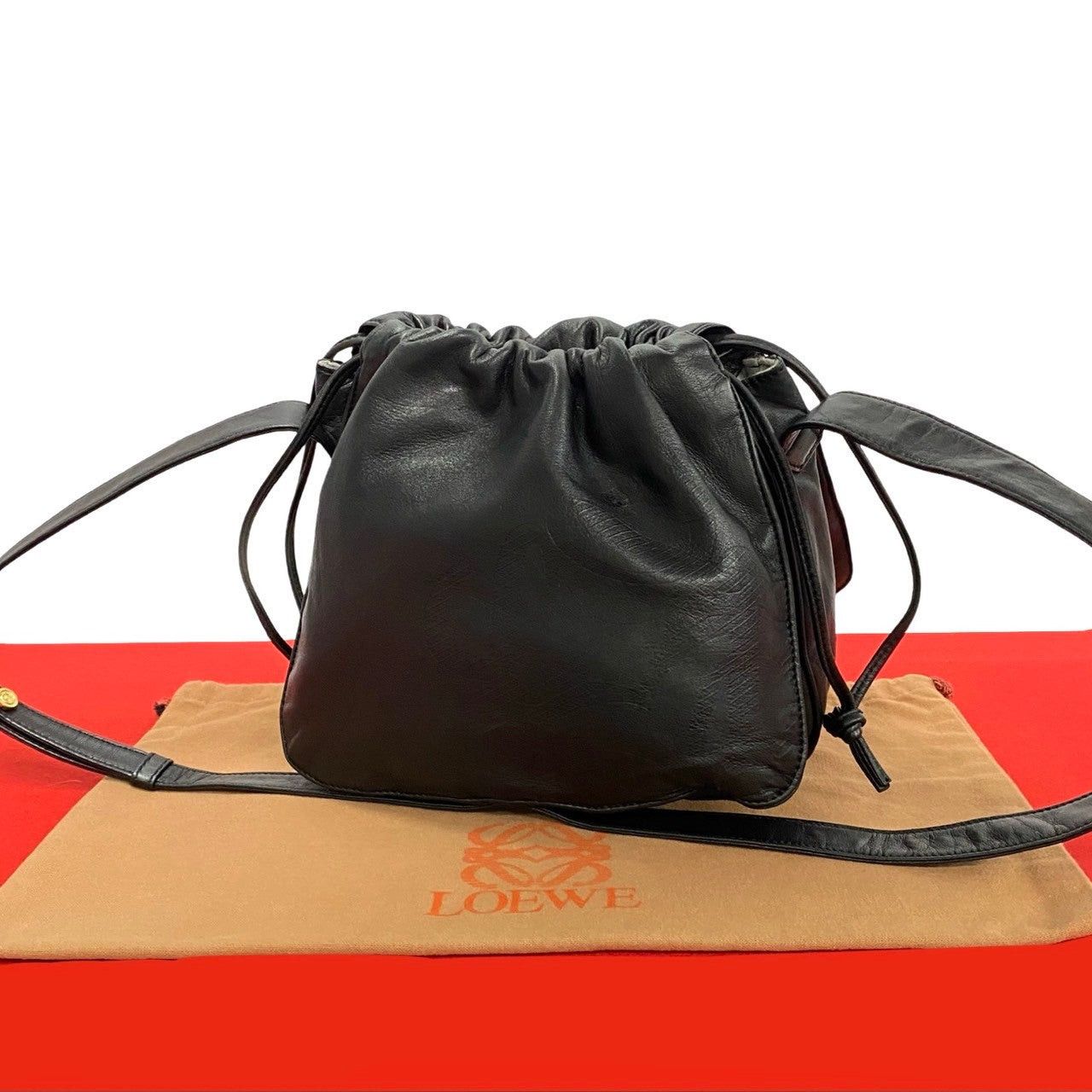 Loewe Loewe Shoulder Bag Black Leather Size ONE SIZE - 1 Thumbnail