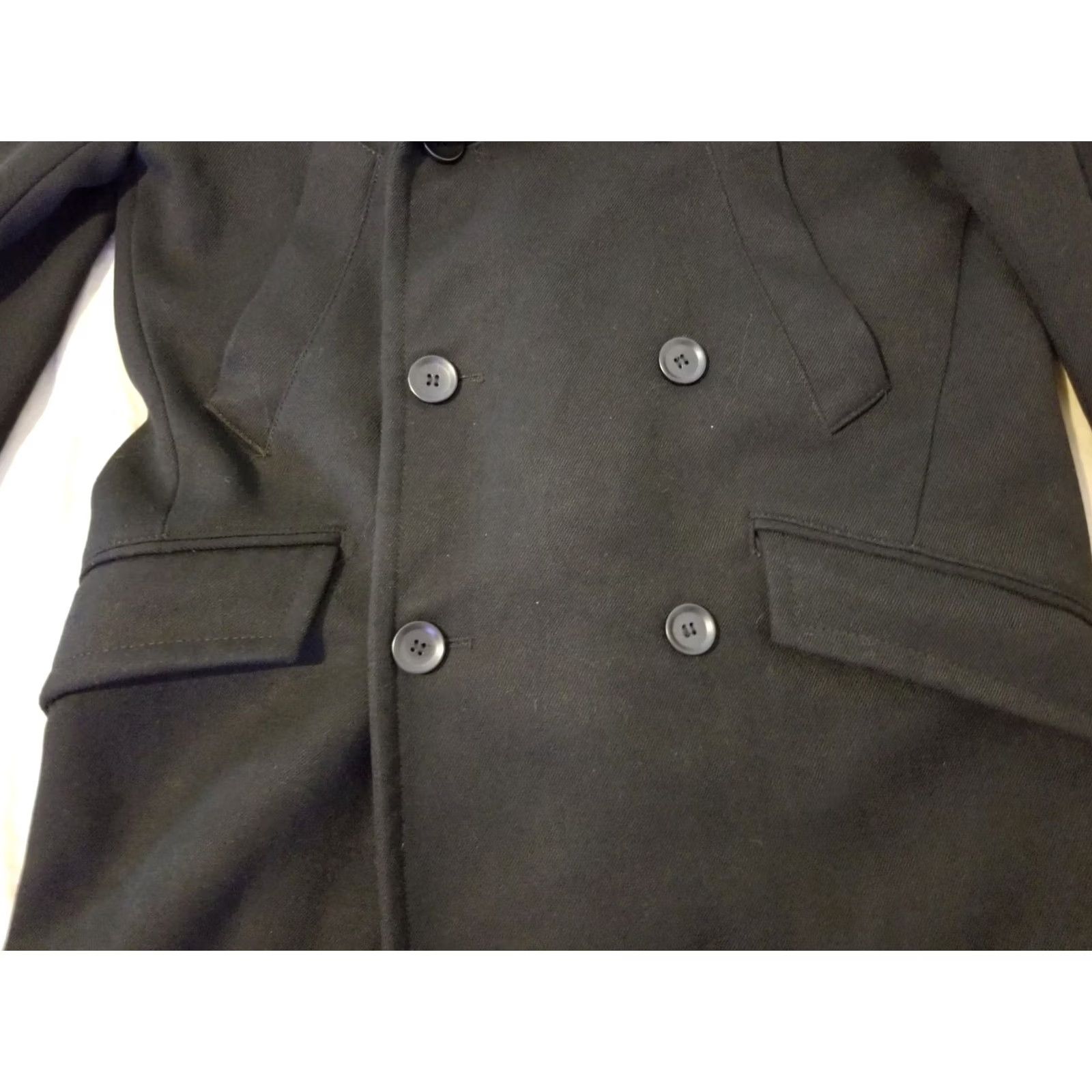 H&M Mens H&M Overcoat Jacket Black 42R Casual Business Formal Size US XS / EU 42 / 0 - 3 Thumbnail